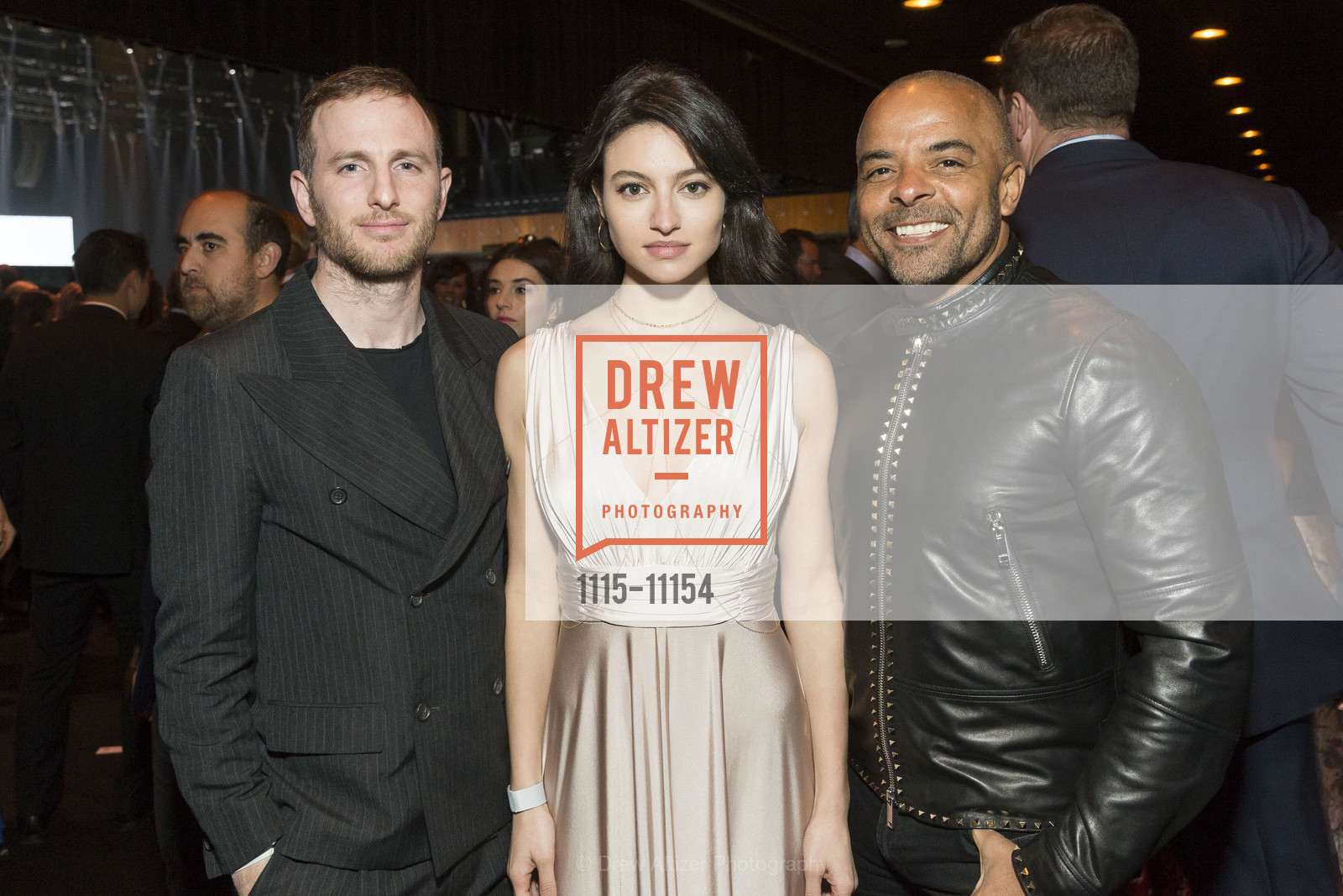 Joe Gebbia, Isabelle Boemeke, Jonathan Mildenhall, Tipping Point Benefit 2018, Bill Graham Civic Auditorium. 99 Grove St, Photo #1115-11154 Joe Gebbia, Isabelle Boemeke, Jonathan Mildenhall, Photo #1115-11154