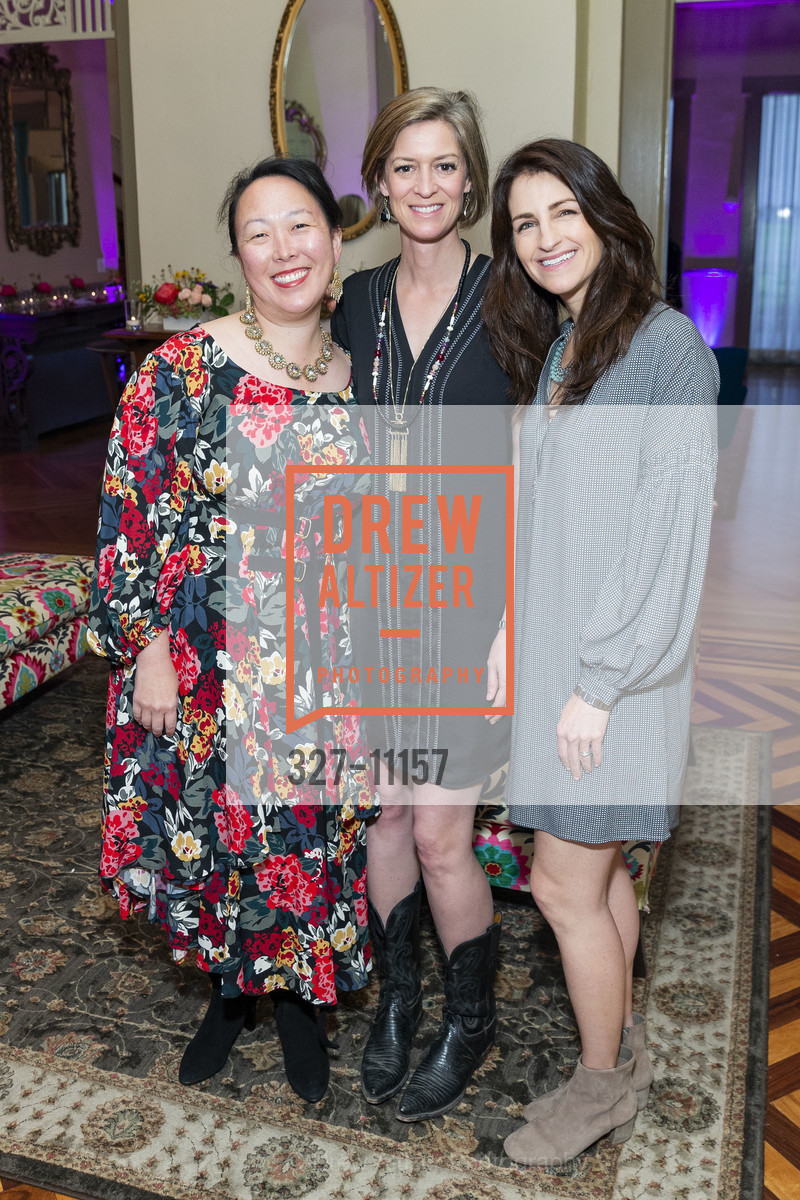 Grace Won, Claire Alt, Susan Wilkens, Give Breast Cancer the Boot 2018, Fort Mason General's Residence. 1 Fort Mason, San Francisco, CA 94109, Photo #327-11157 Grace Won, Claire Alt, Susan Wilkens, Photo #327-11157