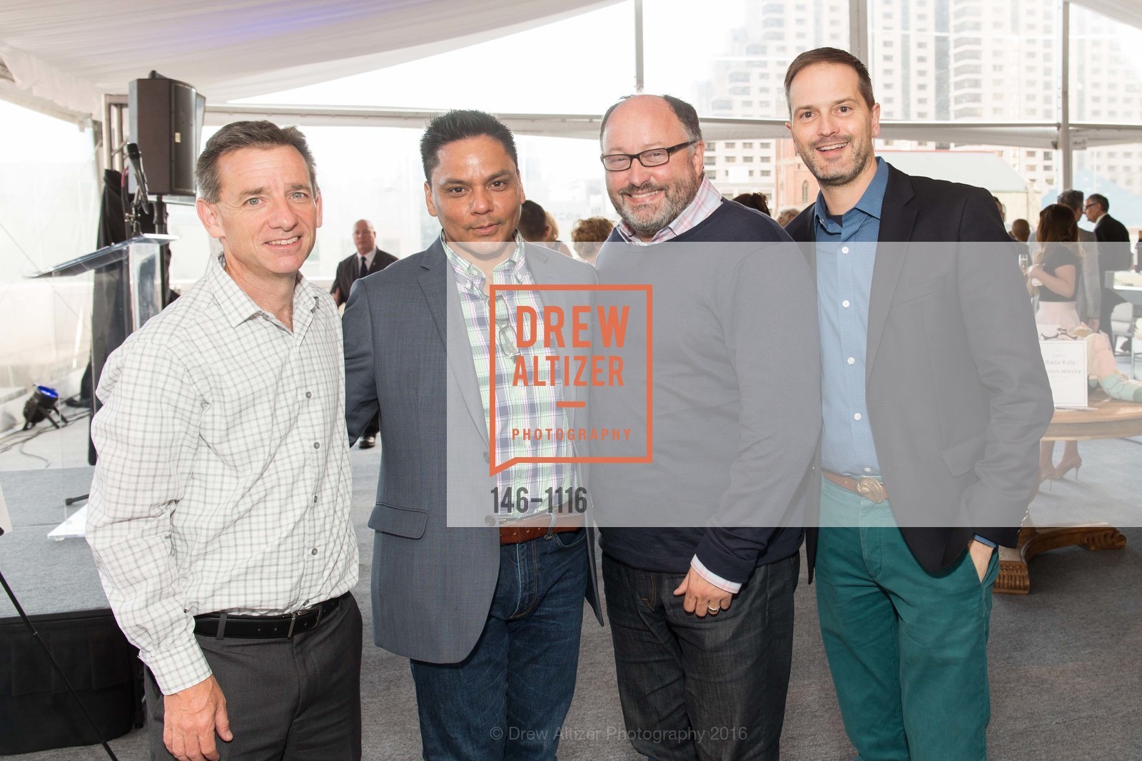 Terence Ireland, John Ybarra, John Alter, Richard Merrill, Family Builders 40th Anniversary Celebration, St. Regis, April 19th, 2016, Photo #146-1116 Terence Ireland, John Ybarra, John Alter, Richard Merrill, Photo #146-1116