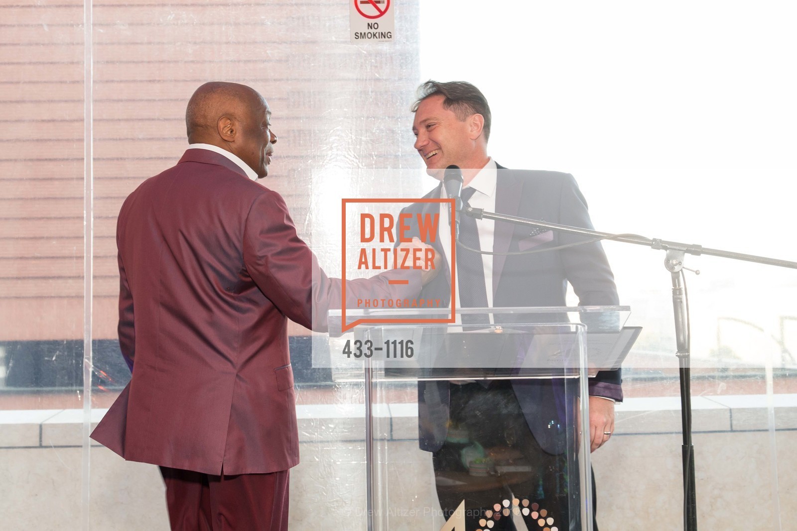 Willie Brown, Liam Mayclem, Family Builders 40th Anniversary Celebration, St. Regis, April 19th, 2016, Photo #433-1116 Willie Brown, Liam Mayclem, Photo #433-1116