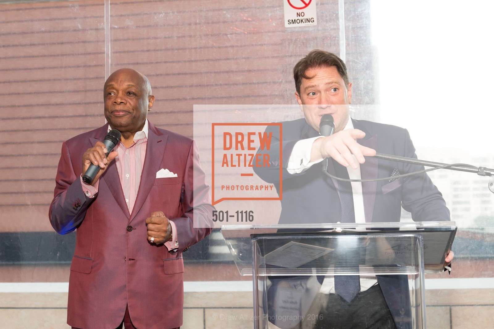 Willie Brown, Liam Mayclem, Family Builders 40th Anniversary Celebration, St. Regis, April 19th, 2016, Photo #501-1116 Willie Brown, Liam Mayclem, Photo #501-1116