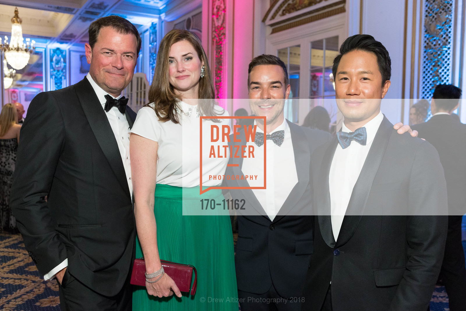 Adam McDonough, Jennifer McDonough, Chad Bolick, Gene Chan, Raphael House Gala 2018, Palace Hotel. 2 New Montgomery Street, May 5th, 2018, Photo #170-11162 Adam McDonough, Jennifer McDonough, Chad Bolick, Gene Chan, Photo #170-11162