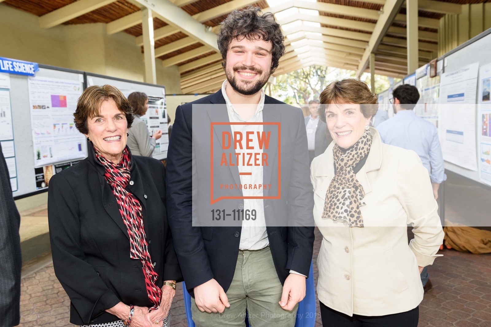Frannie Ostheimer, Ben Barad, Glennie Eisele, 2018 ARCS Achievement Rewards for College Scientists Symposium, Quadras Conference Center. 2400 Sand Hill Road, May 7th, 2018, Photo #131-11169 Frannie Ostheimer, Ben Barad, Glennie Eisele, Photo #131-11169