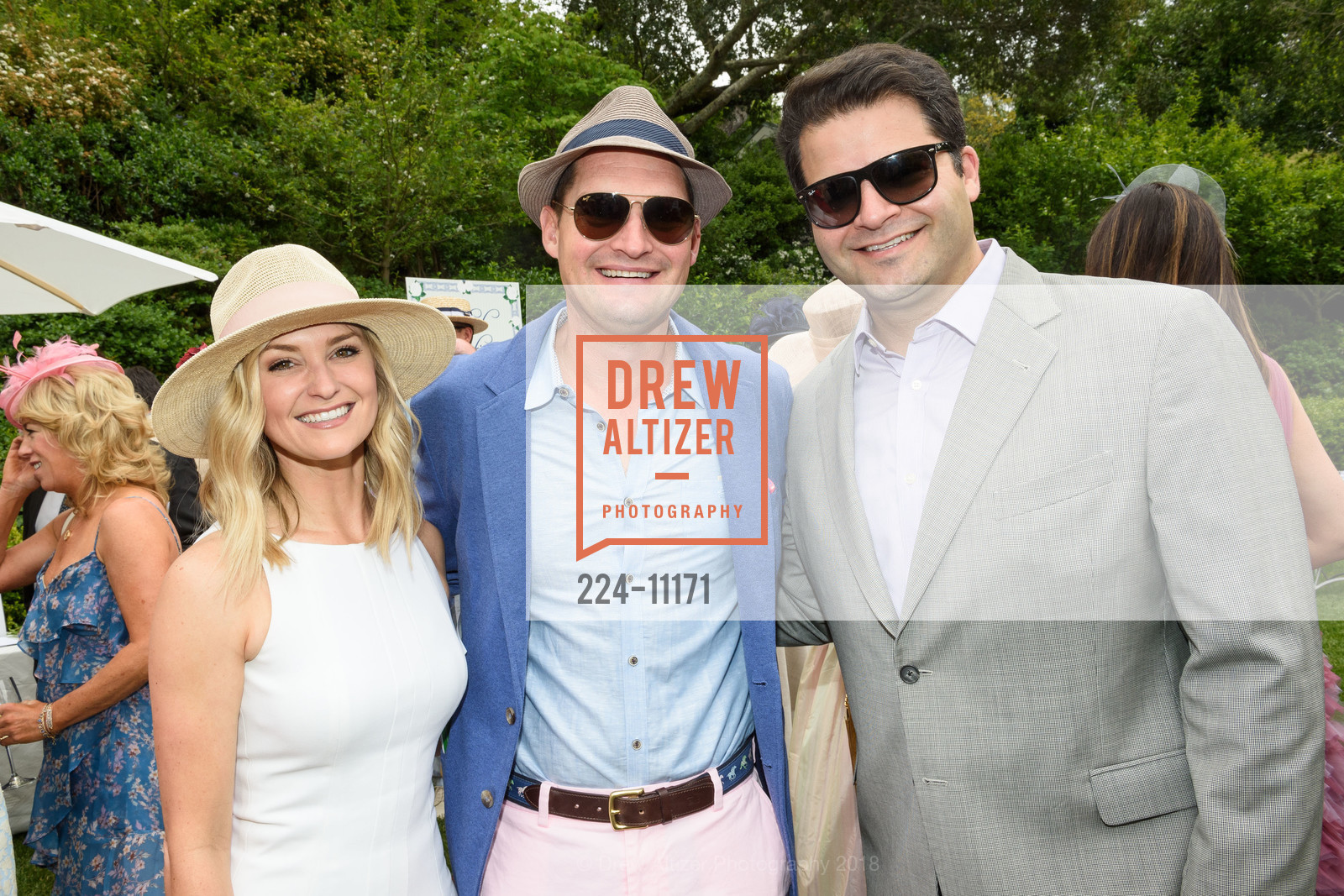 Kristen Page, Carl Zimmerman, Brennan Ieyoub, Ambassadors for UCSF Benioff Children's Hospital San Francisco Kentucky Derby Party, Private Residence. 18 Makin Grade, May 5th, 2018, Photo #224-11171 Kristen Page, Carl Zimmerman, Brennan Ieyoub, Photo #224-11171