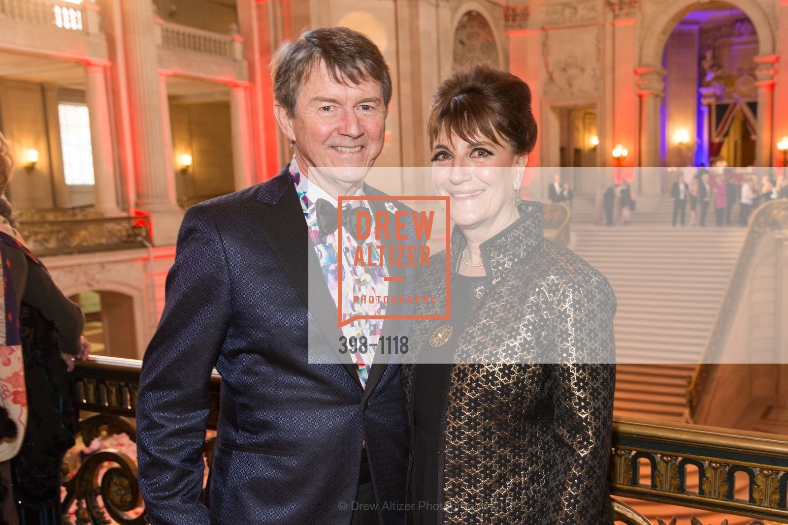 Paul Sagues, Debby Sagues, San Francisco Opera Guild Presents Nod to Mod Ball Celebrating Matthew Shilvock, City Hall. 1 Dr Carlton B Goodlett Pl, April 20th, 2016, Photo #398-1118 Paul Sagues, Debby Sagues, Photo #398-1118