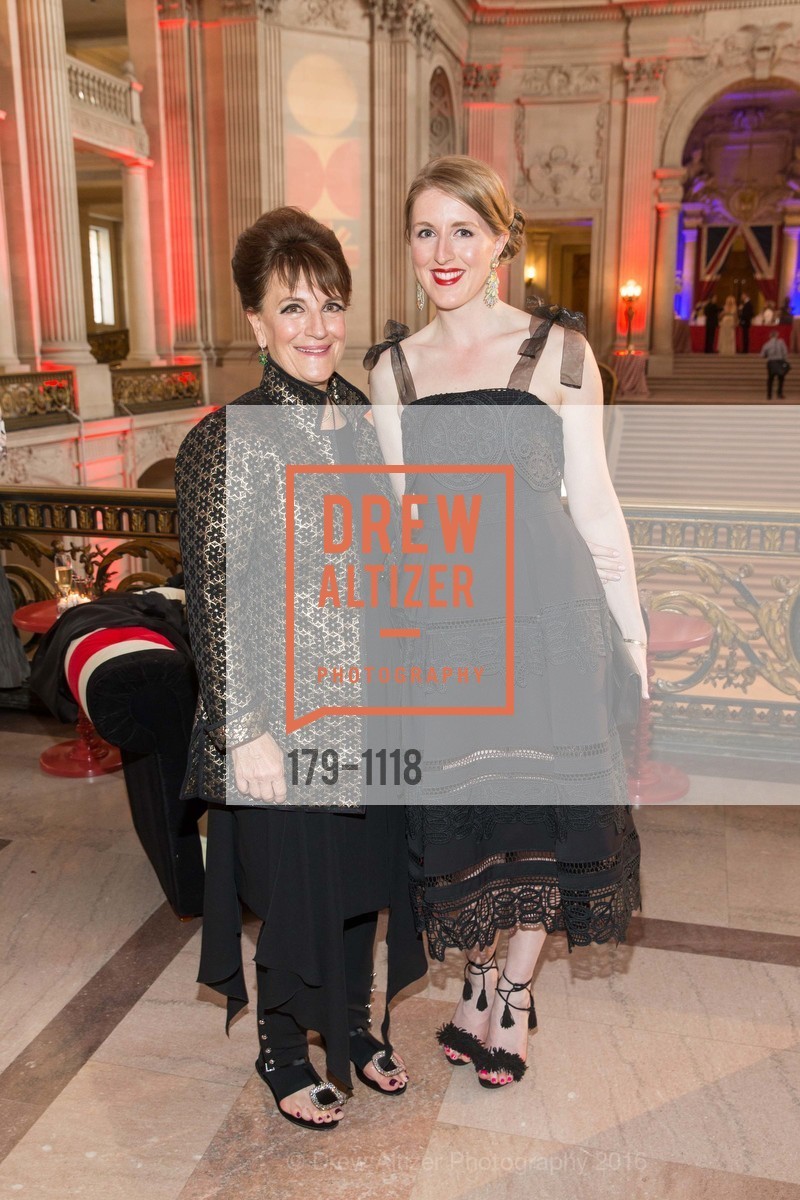 Debby Sagues, Laura Sagues, San Francisco Opera Guild Presents Nod to Mod Ball Celebrating Matthew Shilvock, City Hall. 1 Dr Carlton B Goodlett Pl, April 20th, 2016, Photo #179-1118 Debby Sagues, Laura Sagues, Photo #179-1118