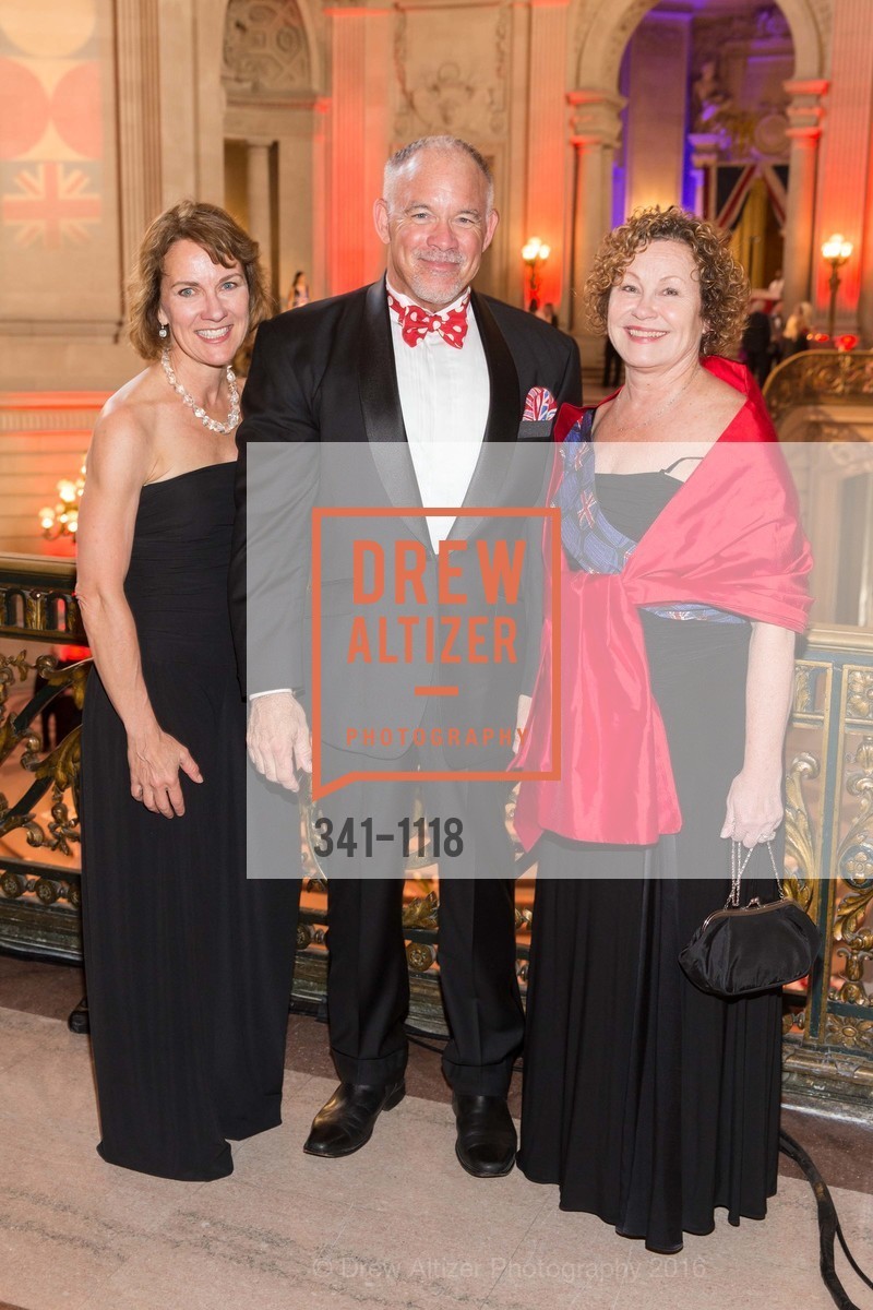 Lee Gregory, Jon Finck, Karen Ames, San Francisco Opera Guild Presents Nod to Mod Ball Celebrating Matthew Shilvock, City Hall. 1 Dr Carlton B Goodlett Pl, April 20th, 2016, Photo #341-1118 Lee Gregory, Jon Finck, Karen Ames, Photo #341-1118
