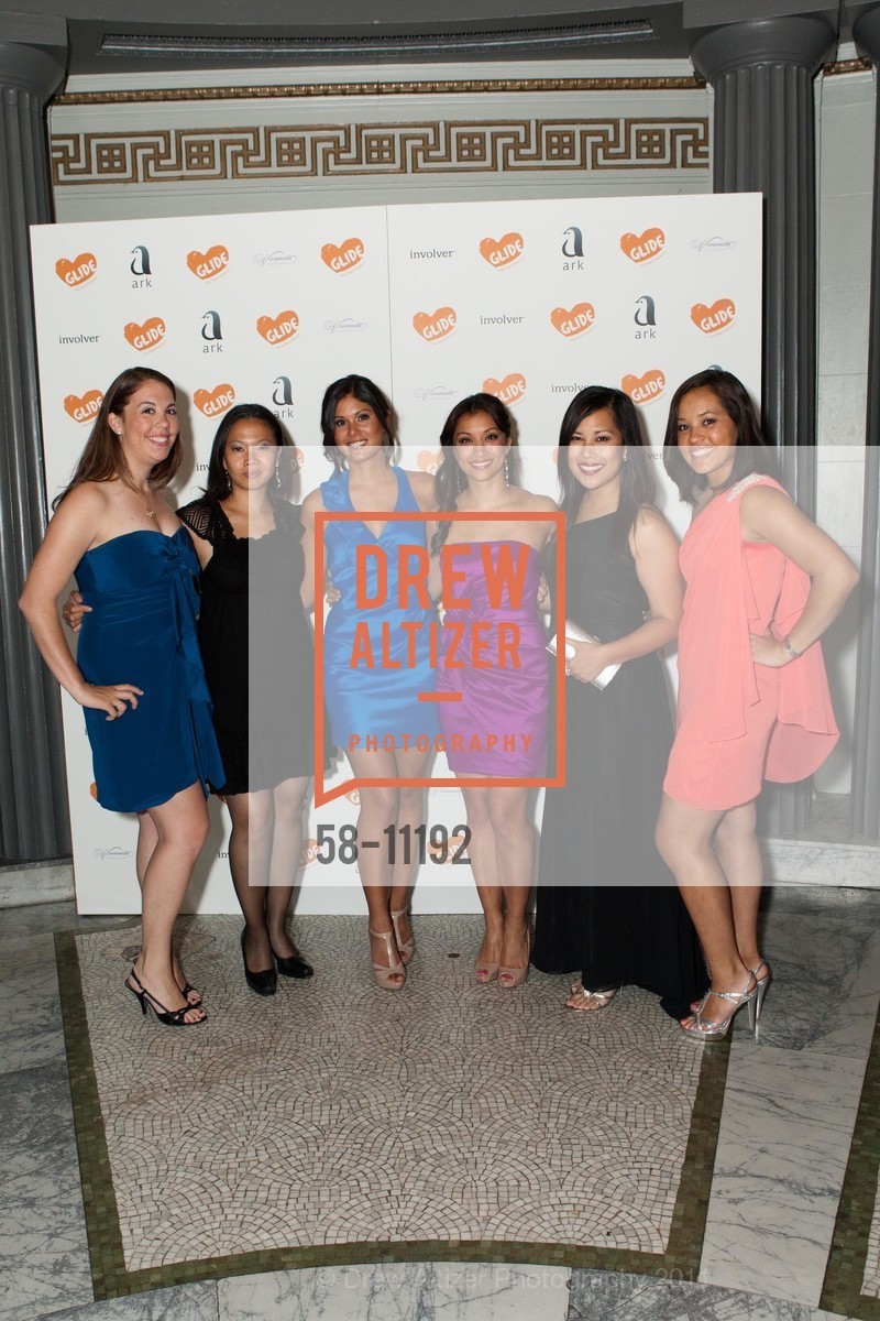 Christine Gage, Dori Caminong, Heather Pond, Christine Tayaba, Keesa Ocampo, Lauren Baranco, A Love Supreme, the 2nd Annual GLIDE Legacy Gala, US, July 11th, 2011, Photo #58-11192 Christine Gage, Dori Caminong, Heather Pond, Christine Tayaba, Keesa Ocampo, Lauren Baranco, Photo #58-11192