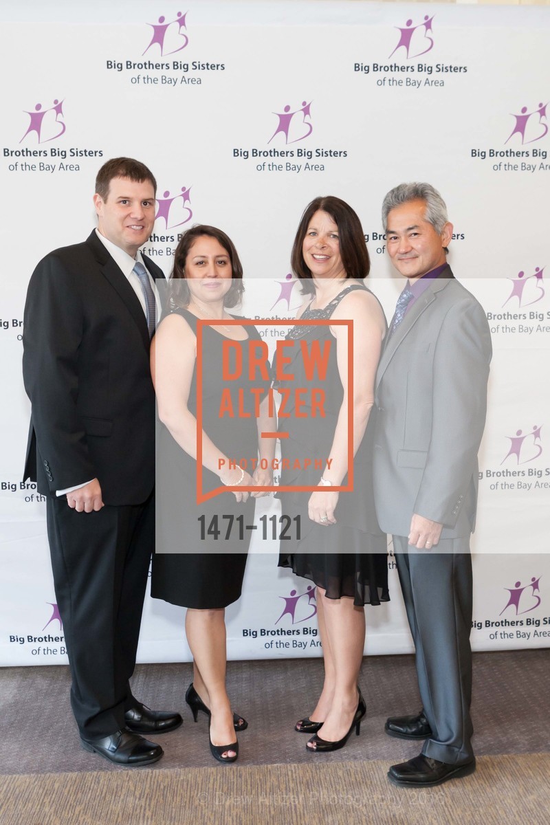 Justin Gibson, Evelyn Haddad, Christine Suzukawa, Jon Suzukawa, Big Brothers Big Sisters of the Bay Area Mentoring Magic Gala and Auction, Four Seasons Hotel. 757 Market St, April 22nd, 2016, Photo #1471-1121 Justin Gibson, Evelyn Haddad, Christine Suzukawa, Jon Suzukawa, Photo #1471-1121