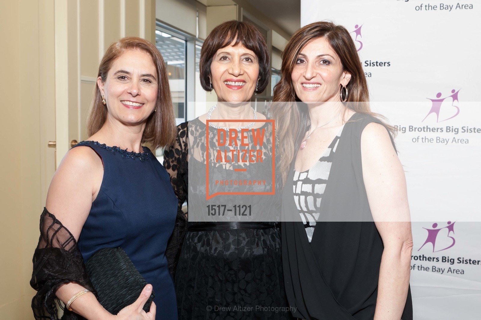 Maha, Marlene Michael, Nadeen Khleif, Big Brothers Big Sisters of the Bay Area Mentoring Magic Gala and Auction, Four Seasons Hotel. 757 Market St, Photo #1517-1121 Maha, Marlene Michael, Nadeen Khleif, Photo #1517-1121