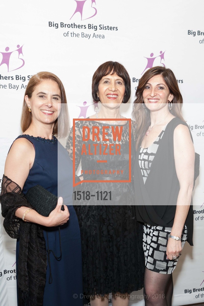 Maha, Marlene Michael, Nadeen Khleif, Big Brothers Big Sisters of the Bay Area Mentoring Magic Gala and Auction, Four Seasons Hotel. 757 Market St, April 22nd, 2016, Photo #1518-1121 Maha, Marlene Michael, Nadeen Khleif, Photo #1518-1121