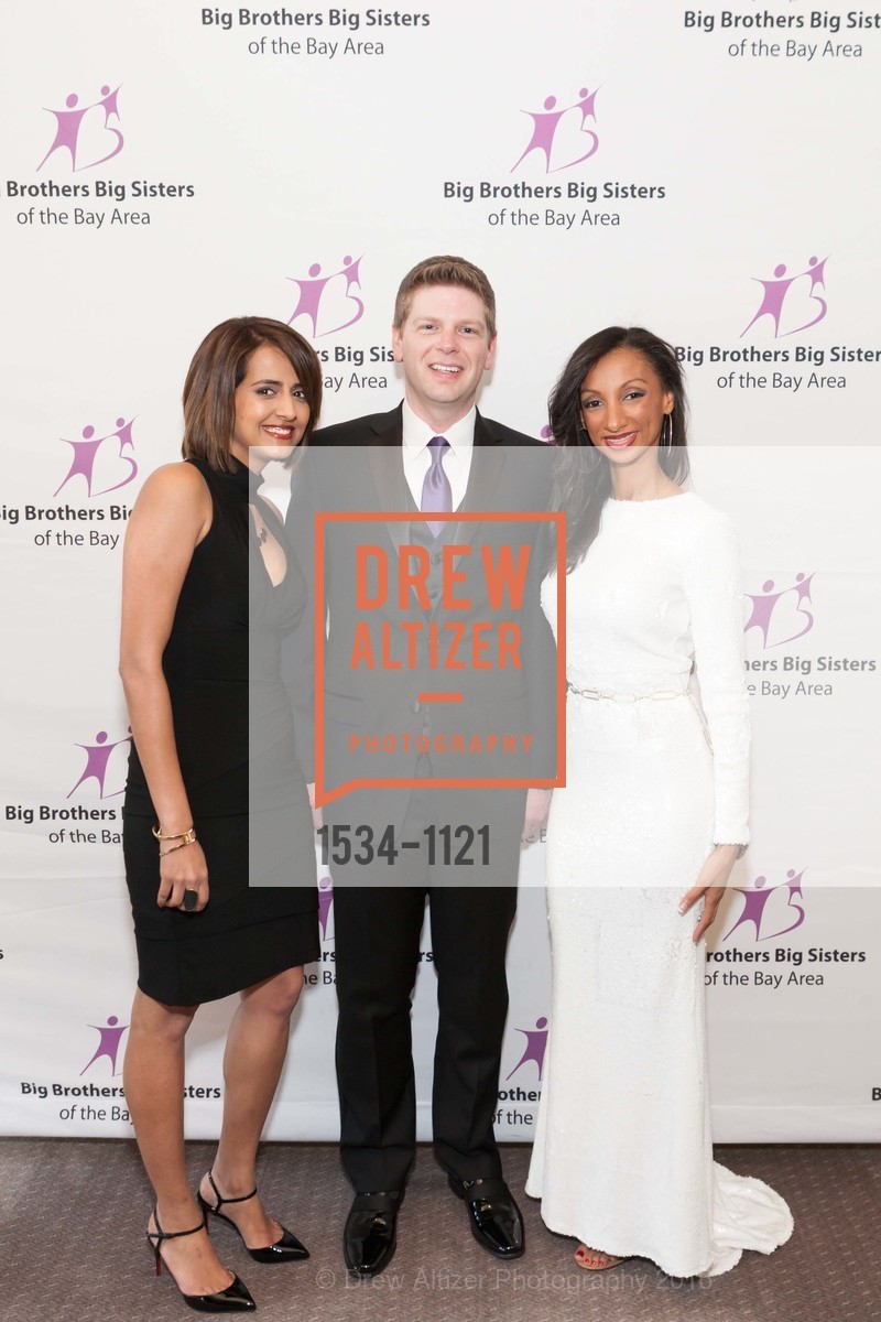 Priya Rajan, Tray Childress, Stephanie Wiggins, Big Brothers Big Sisters of the Bay Area Mentoring Magic Gala and Auction, Four Seasons Hotel. 757 Market St, April 22nd, 2016, Photo #1534-1121 Priya Rajan, Tray Childress, Stephanie Wiggins, Photo #1534-1121