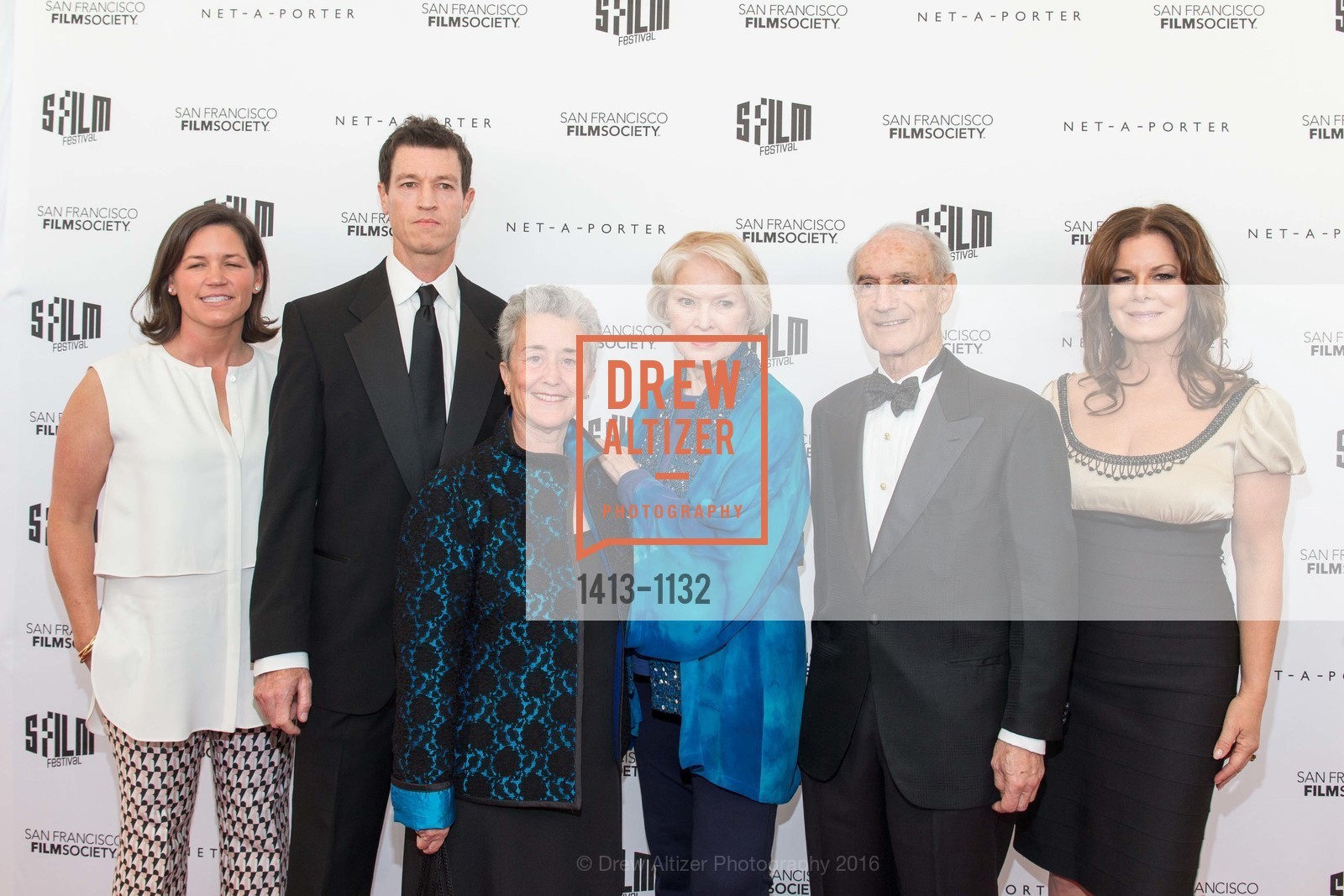 Claire Sheehan, Scott Owens, Dana Shapiro, Ellen Burstyn, Marcia Gay Harden, Gary Shapiro, AWARDS NIGHT GALA for the San Francisco International Film Festival, Fort Mason Center, Herbst Pavilion, April 25th, 2016, Photo #1413-1132 Claire Sheehan, Scott Owens, Dana Shapiro, Ellen Burstyn, Marcia Gay Harden, Gary Shapiro, Photo #1413-1132