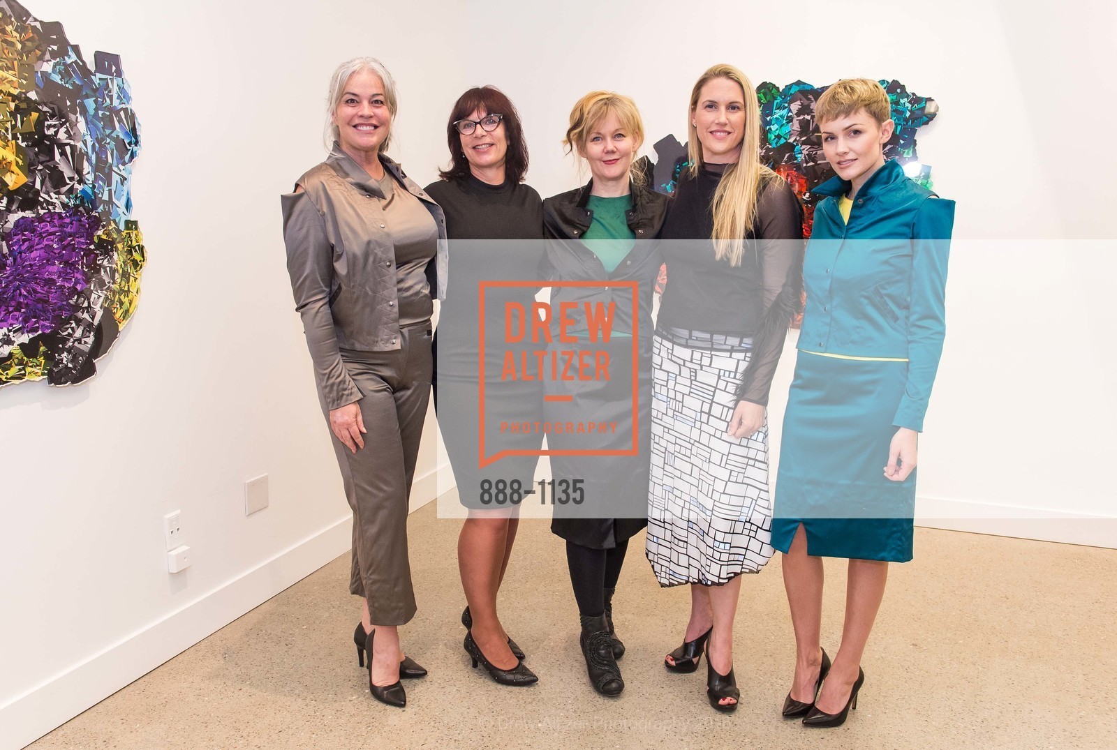 Karen Pope, Hilde Skorpen, Pia Myrvold, Breanna de Geere, Laura Topper, HYBRID LOVE at the B.A.D. Space Gallery, B.A.D Space Gallery. 2360 3rd Street, San Francisco, CA 94107, April 27th, 2016, Photo #888-1135 Karen Pope, Hilde Skorpen, Pia Myrvold, Breanna de Geere, Laura Topper, Photo #888-1135