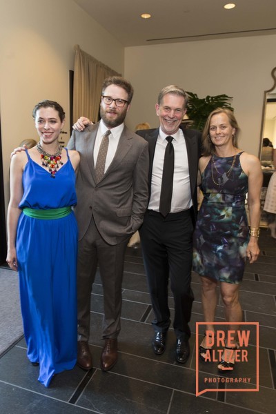 Lauren Miller Rogen, Seth Rogen, Reed Hastings, Patty Quillin