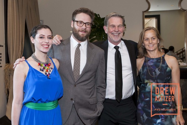 Lauren Miller Rogen, Seth Rogen, Reid Hastings, Patty Quillin