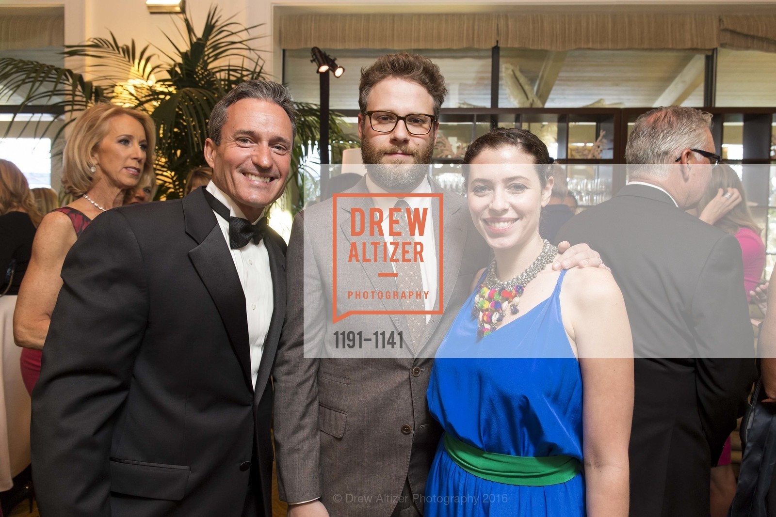Dennis O'Donnell, Seth Rogen, Lauren Miller Rogen, Part the Cloud Gala 2016, Rosewood Sand Hill, April 30th, 2016, Photo #1191-1141 Dennis O'Donnell, Seth Rogen, Lauren Miller Rogen, Photo #1191-1141