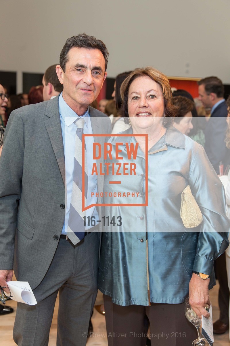 Neal Benezra, Linda Gruber, SFMOMA Curators' Circle and Director's Circle Reception sponsored by J.P. Morgan and illy coffee, SFMOMA. 151 3rd St, April 26th, 2016, Photo #116-1143 Neal Benezra, Linda Gruber, Photo #116-1143