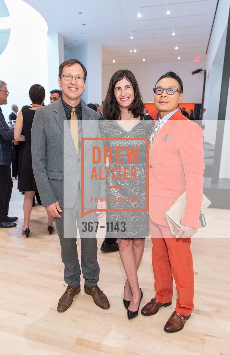 John O'Brecht, Jessica Phillips, Francis Mill, SFMOMA Curators' Circle and Director's Circle Reception sponsored by J.P. Morgan and illy coffee, SFMOMA. 151 3rd St, April 26th, 2016, Photo #367-1143 John O'Brecht, Jessica Phillips, Francis Mill, Photo #367-1143