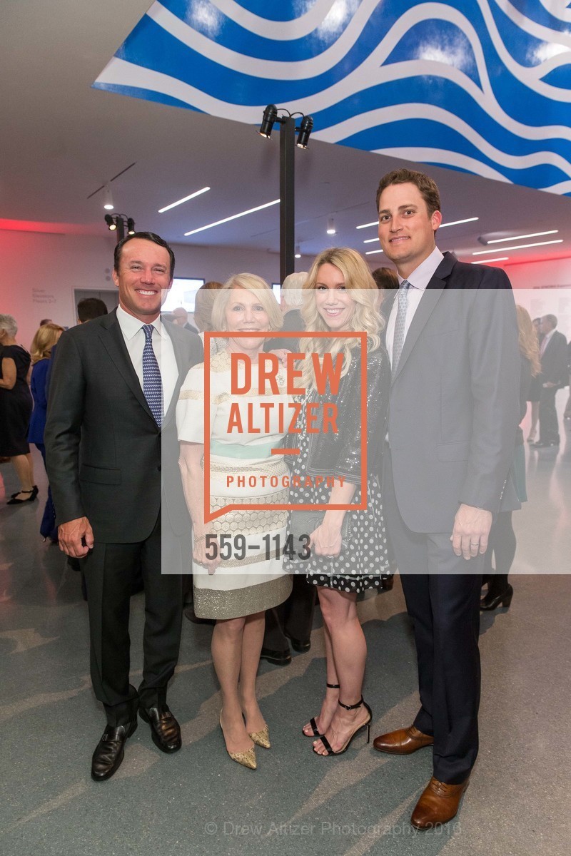 Michael Fitzpatrick, Patty Fitzpatrick, Kim Davis, Tyler Davis, SFMOMA Curators' Circle and Director's Circle Reception sponsored by J.P. Morgan and illy coffee, SFMOMA. 151 3rd St, April 26th, 2016, Photo #559-1143 Michael Fitzpatrick, Patty Fitzpatrick, Kim Davis, Tyler Davis, Photo #559-1143