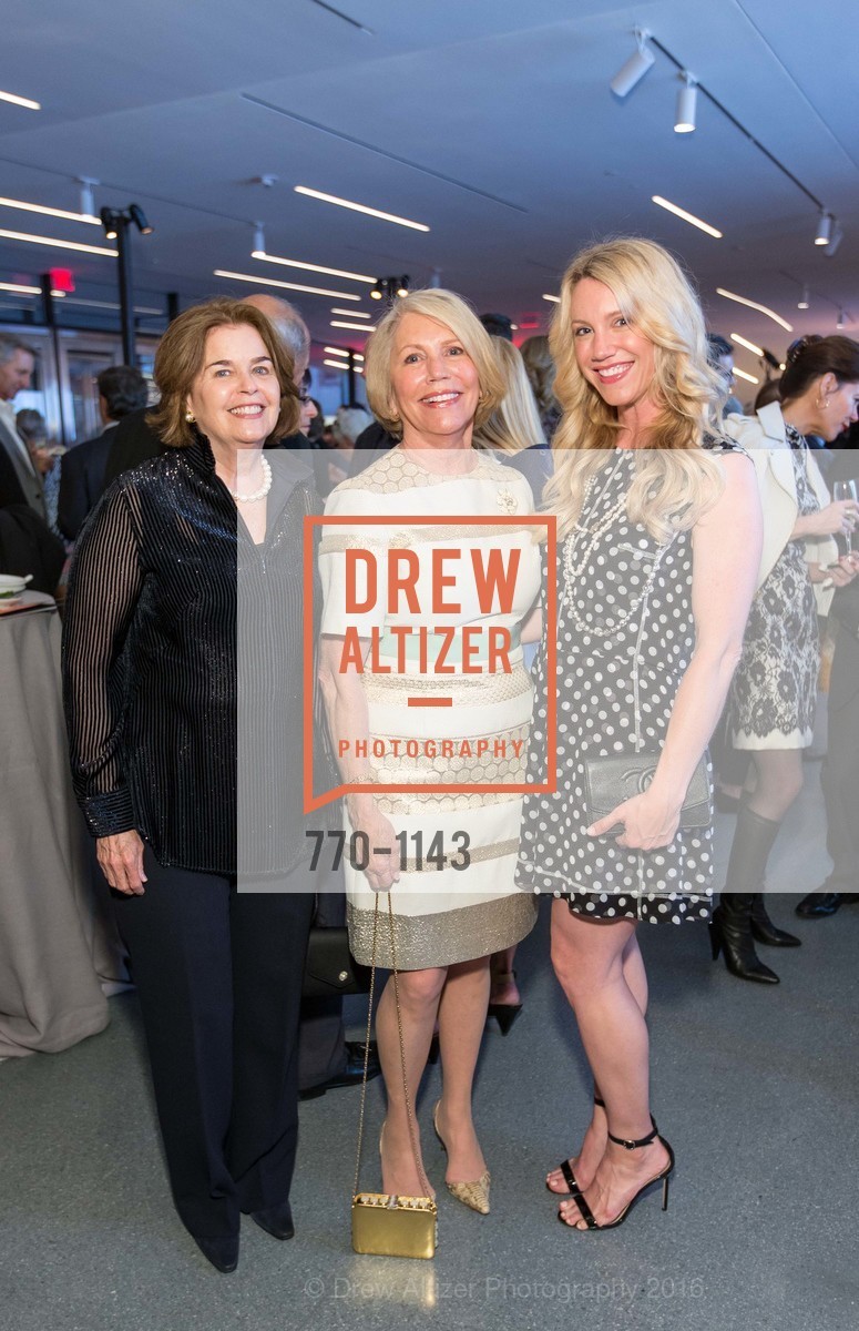 Anne Jamieson, Patty Fitzpatrick, Kim Davis, SFMOMA Curators' Circle and Director's Circle Reception sponsored by J.P. Morgan and illy coffee, SFMOMA. 151 3rd St, April 26th, 2016, Photo #770-1143 Anne Jamieson, Patty Fitzpatrick, Kim Davis, Photo #770-1143