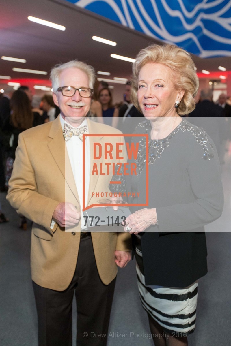 Bob Newman, Nancy Erlick, SFMOMA Curators' Circle and Director's Circle Reception sponsored by J.P. Morgan and illy coffee, SFMOMA. 151 3rd St, April 26th, 2016, Photo #772-1143 Bob Newman, Nancy Erlick, Photo #772-1143