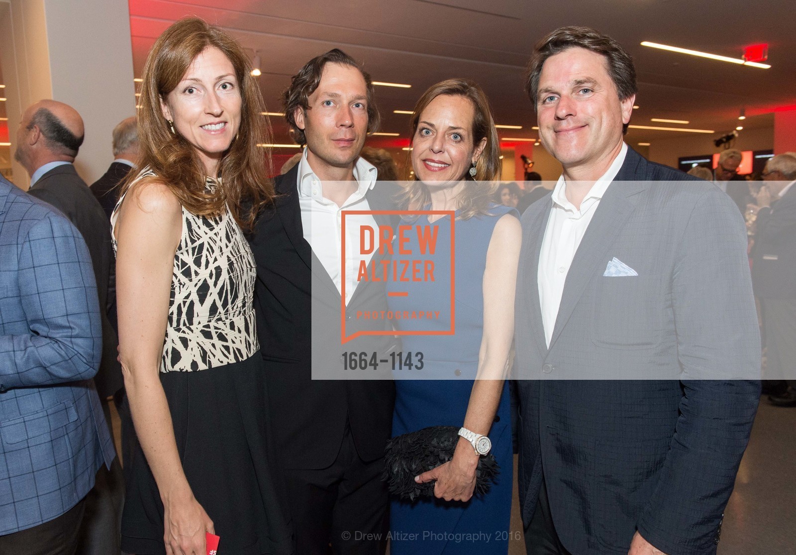 Helena Nordstrom, Ted Nordstrom, Charlot Malin, Gregory Malin, SFMOMA Curators' Circle and Director's Circle Reception sponsored by J.P. Morgan and illy coffee, SFMOMA. 151 3rd St, April 26th, 2016, Photo #1664-1143 Helena Nordstrom, Ted Nordstrom, Charlot Malin, Gregory Malin, Photo #1664-1143