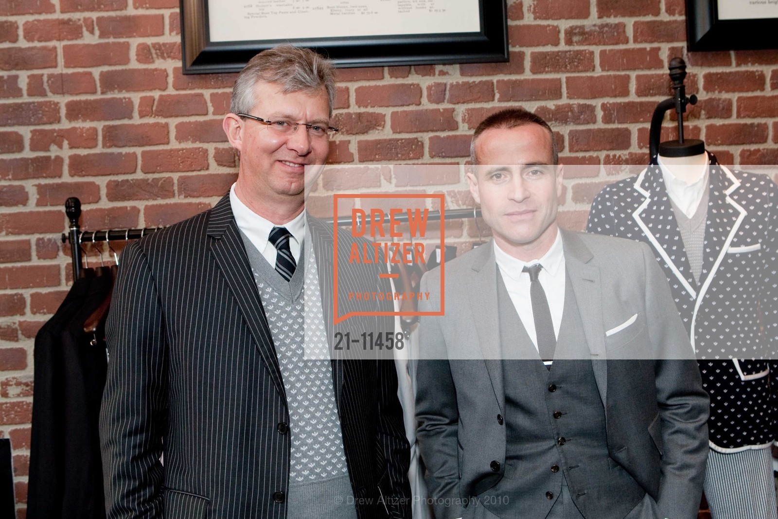 Claudio Del Vecchio, Thom Browne, Brooks Brothers BLACK FLEECE Store Cocktail Reception, US, March 16th, 2010, Photo #21-11458 Claudio Del Vecchio, Thom Browne, Photo #21-11458