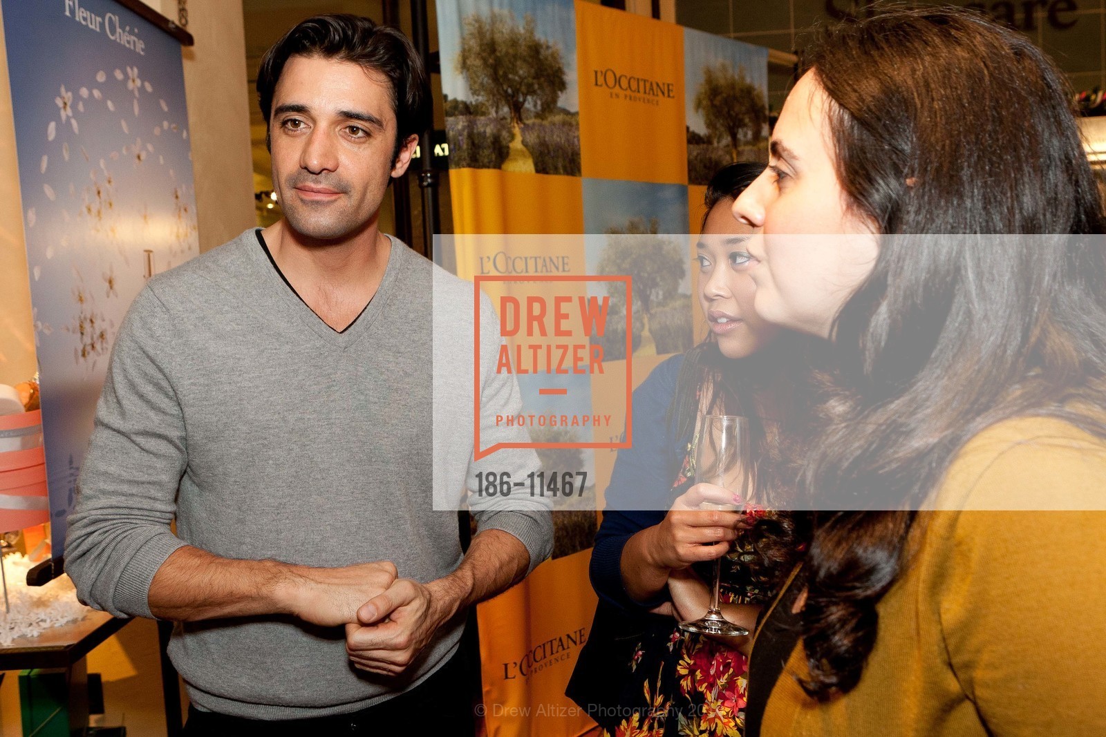 Gilles Marini, Joyce Dulanas, Celia Cohen, L'Occitane Fleur Cherie Launch Party, US, November 16th, 2010, Photo #186-11467 Gilles Marini, Joyce Dulanas, Celia Cohen, Photo #186-11467