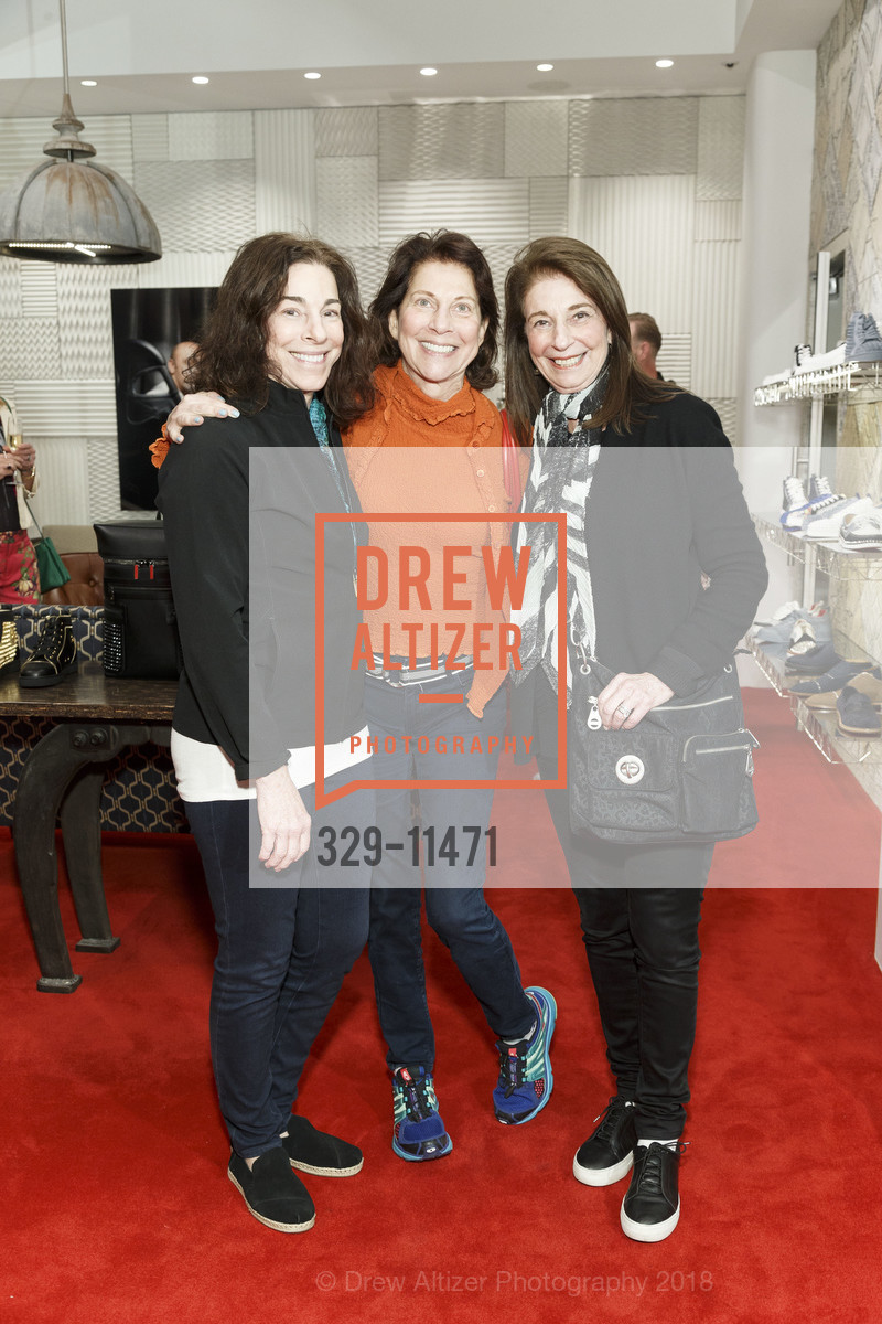 Kit Reicman, Liz Lowenstein, Meg Jacobs, Christian Louboutin Spring/Summer 2018 with Michael Purdy, Christian Louboutin. 29 Maiden Lane, May 8th, 2018, Photo #329-11471 Kit Reicman, Liz Lowenstein, Meg Jacobs, Photo #329-11471