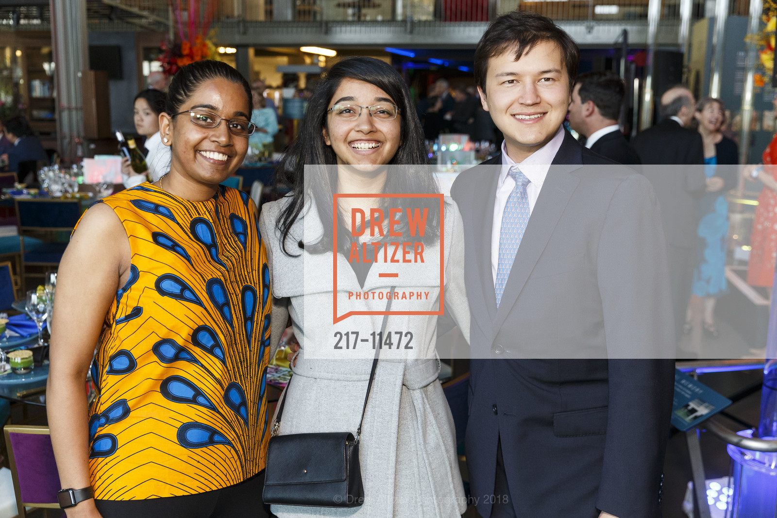 Jhandi Shriram, Ketaki Shriram, Noel McCann, Exploratorium's Party at the Piers: Full Spectrum 2018, Exploratorium. Pier 15, May 9th, 2018, Photo #217-11472 Jhandi Shriram, Ketaki Shriram, Noel McCann, Photo #217-11472