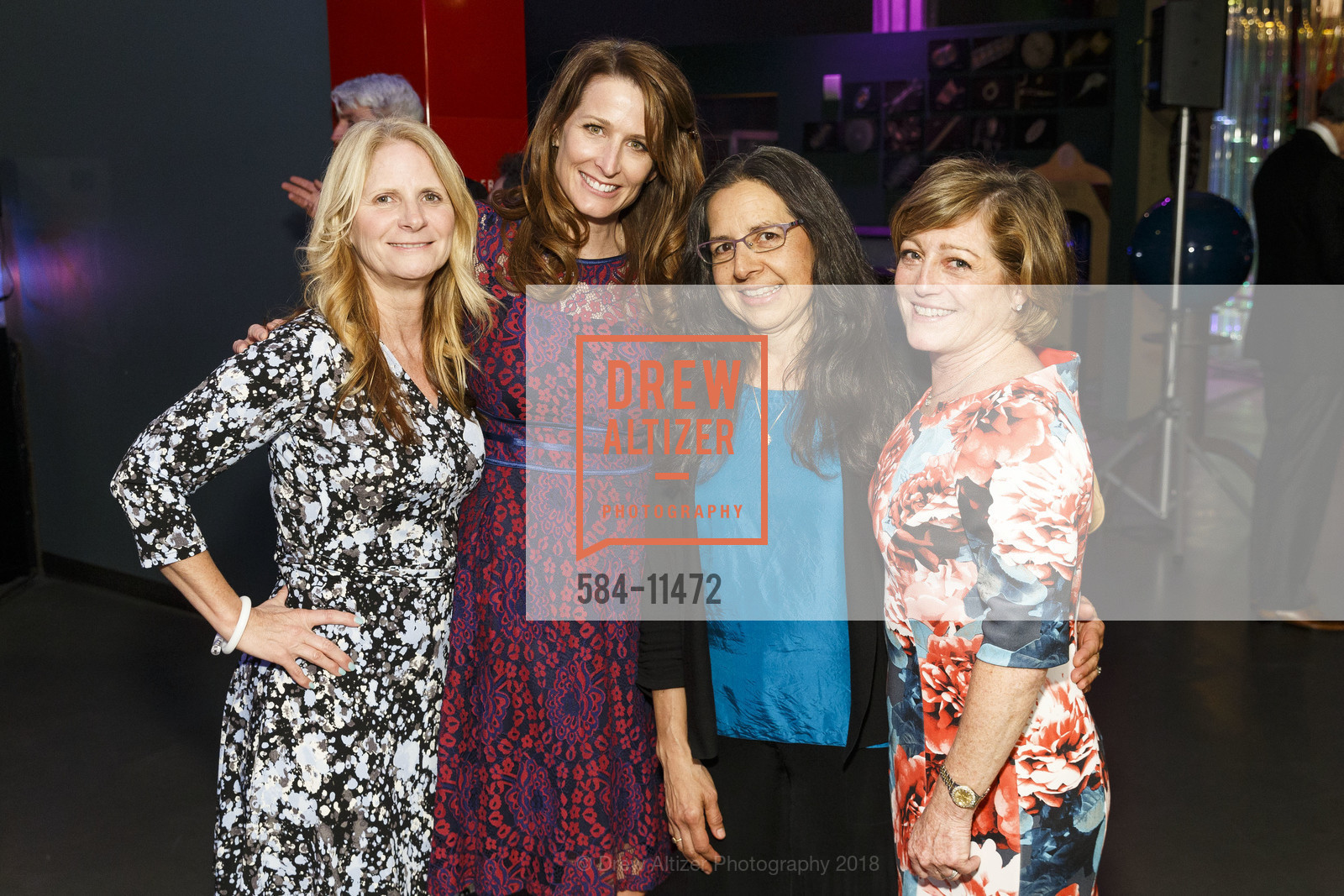 Desiree Miller, Nicole Rae, Sandy Robins, Barbara Carbone, Exploratorium's Party at the Piers: Full Spectrum 2018, Exploratorium. Pier 15, May 9th, 2018, Photo #584-11472 Desiree Miller, Nicole Rae, Sandy Robins, Barbara Carbone, Photo #584-11472