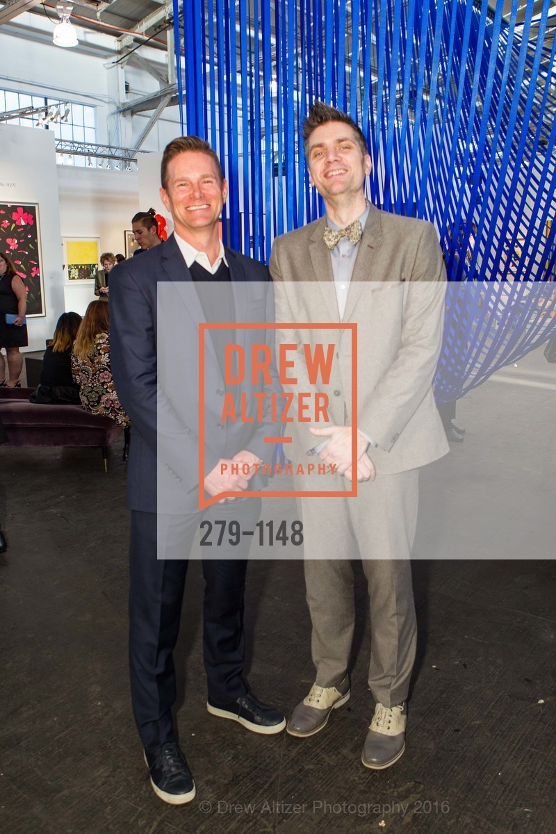 Kirk Marlow, Jamie Martin, SFC&G Art Market Preview, Fort Mason Center Festival Pavilion. 2 Marina Blvd. San Francisco, CA, April 27th, 2016, Photo #279-1148 Kirk Marlow, Jamie Martin, Photo #279-1148