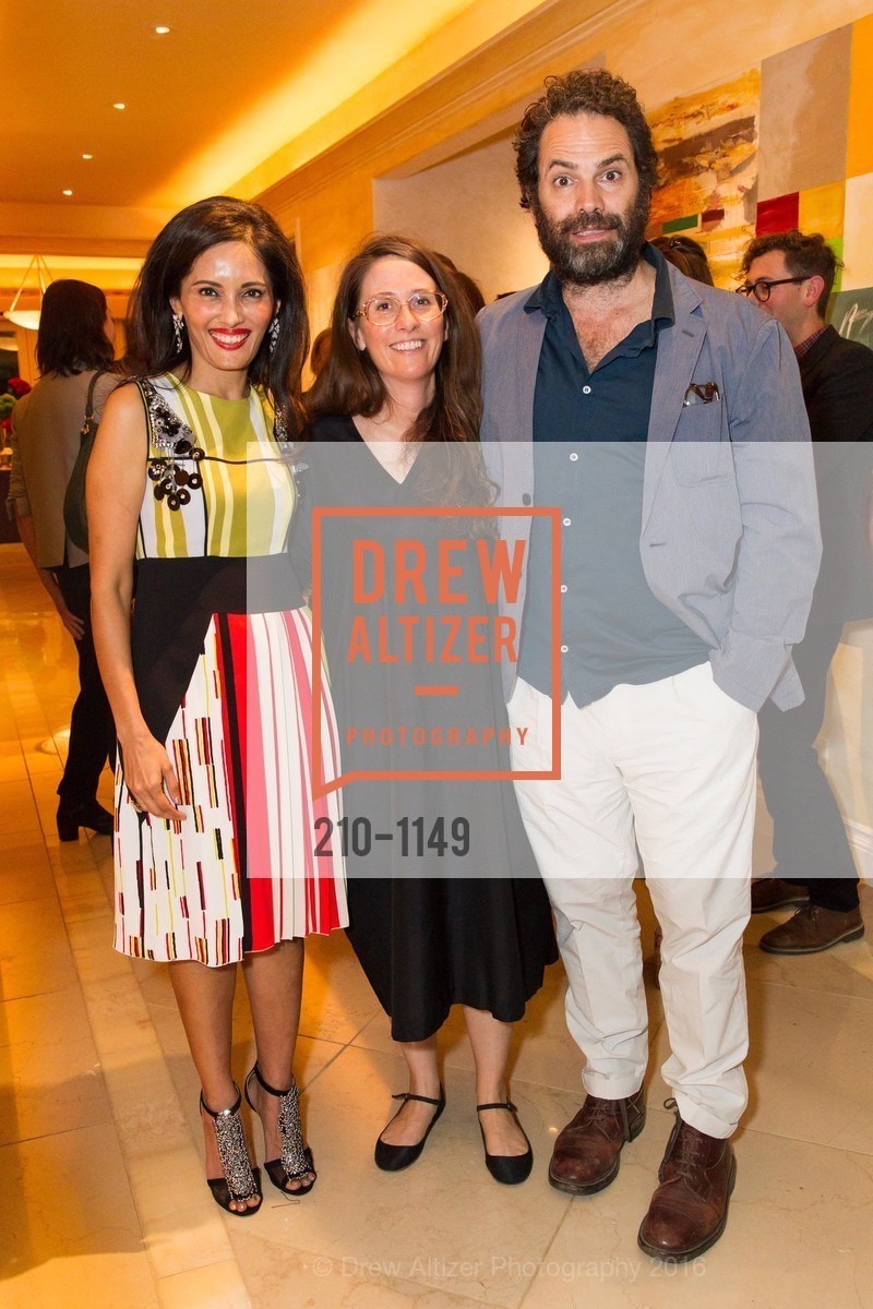 Komal Shah, Laura Owens, Gavin Brown, Celebratory Dinner for Laura Owens, Private Residence, April 27th, 2016, Photo #210-1149 Komal Shah, Laura Owens, Gavin Brown, Photo #210-1149