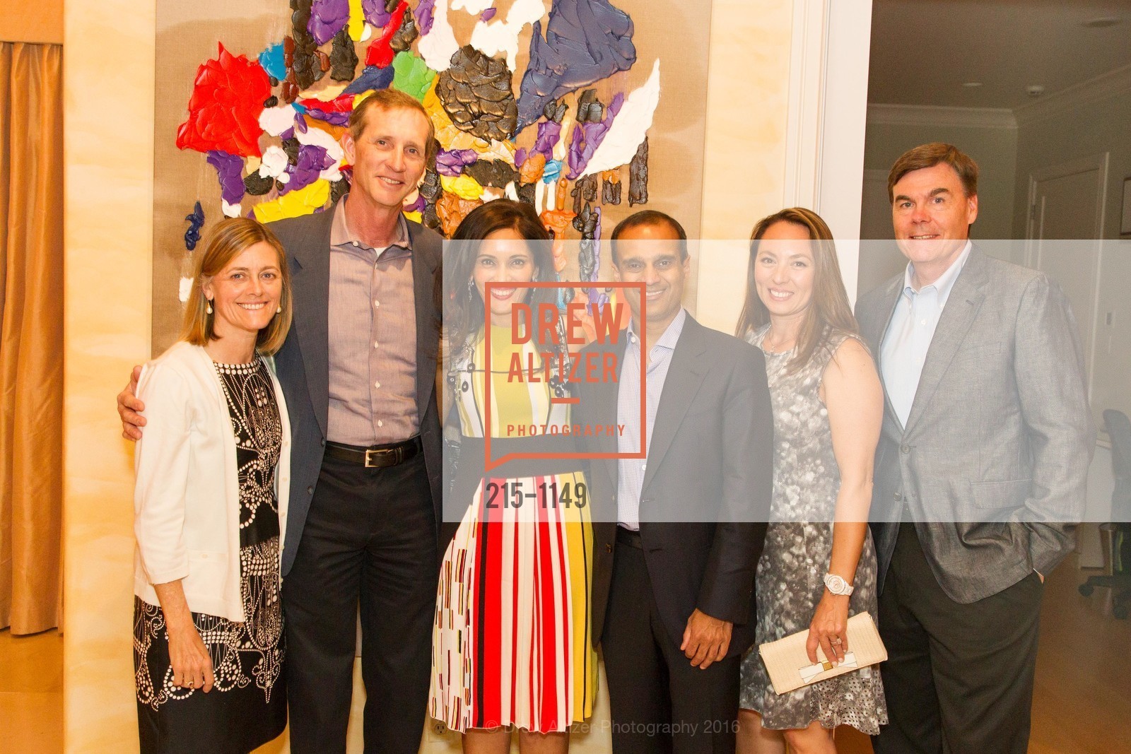 Barbara Proulx, Tom Proulx, Komal Shah, Gaurav Garg, Pamela Stang, Eric Stang, Celebratory Dinner for Laura Owens, Private Residence, April 27th, 2016, Photo #215-1149 Barbara Proulx, Tom Proulx, Komal Shah, Gaurav Garg, Pamela Stang, Eric Stang, Photo #215-1149