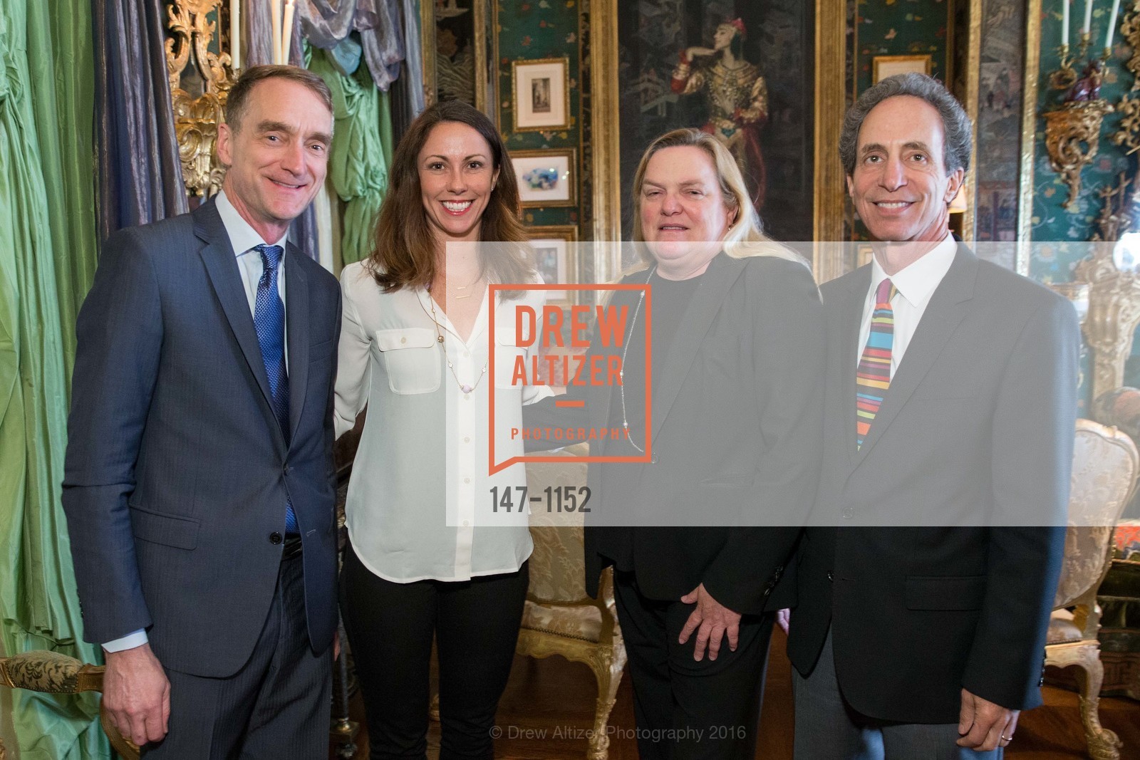 Kirk Kleinschmidt, Molly Weedn, Jennifer Scanlon, Tom Epstein, Private Reception for Oakland School for the Arts, Private Residence, April 28th, 2016, Photo #147-1152 Kirk Kleinschmidt, Molly Weedn, Jennifer Scanlon, Tom Epstein, Photo #147-1152