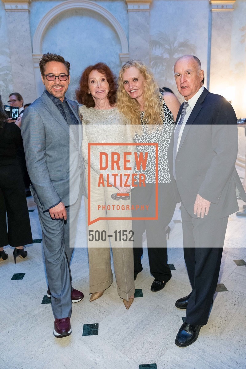 Robert Downey Jr., Ann Getty, Beth Townsend, Jerry Brown, Photo #500-1152