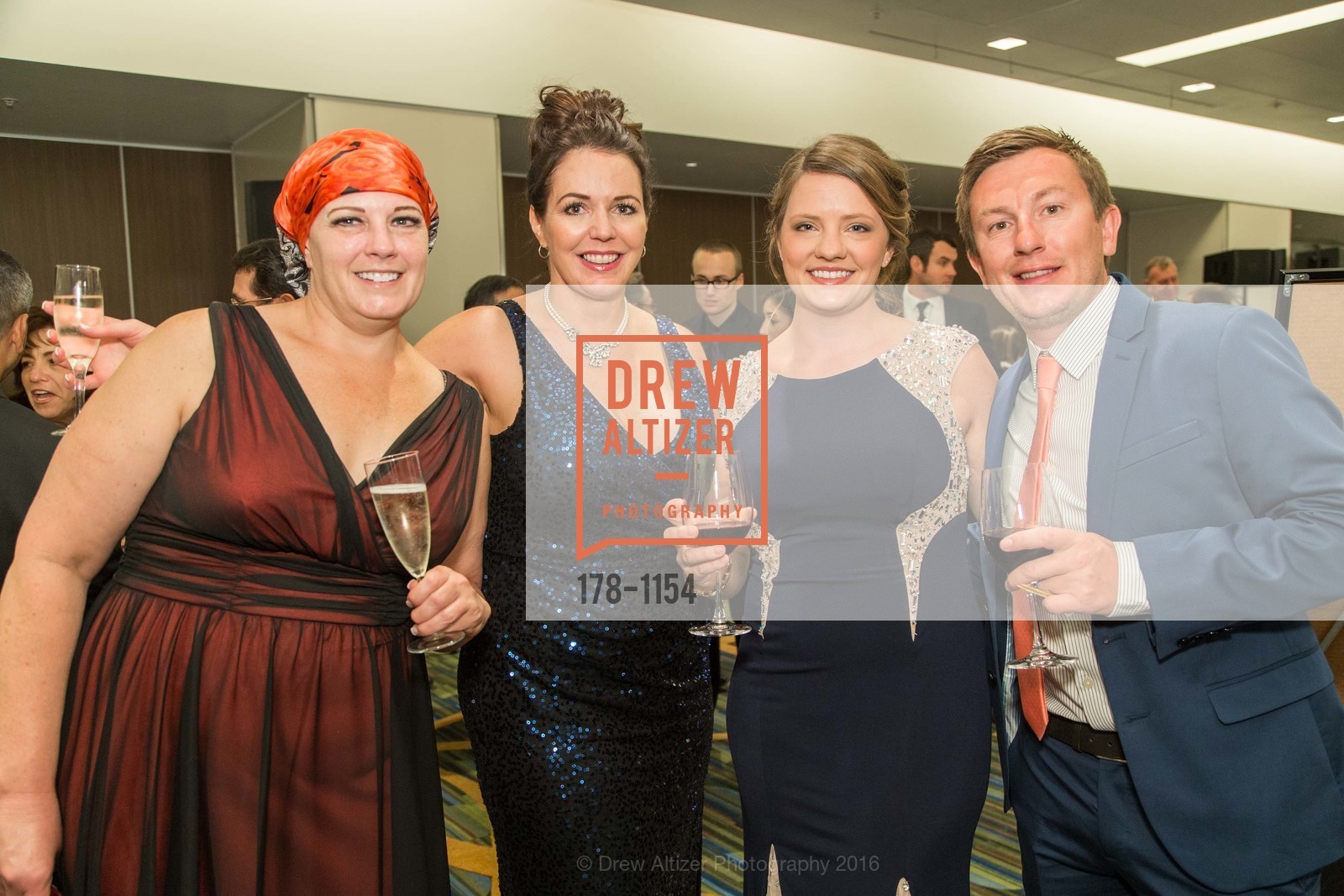 Stephanie McGee, Erica Holding, Brianna Fitchett, Matt Fitchett, Easter Seals Bay Area Spring Gala 2016, San Francisco Marriott Marquis. 780 Mission St, April 30th, 2016, Photo #178-1154 Stephanie McGee, Erica Holding, Brianna Fitchett, Matt Fitchett, Photo #178-1154