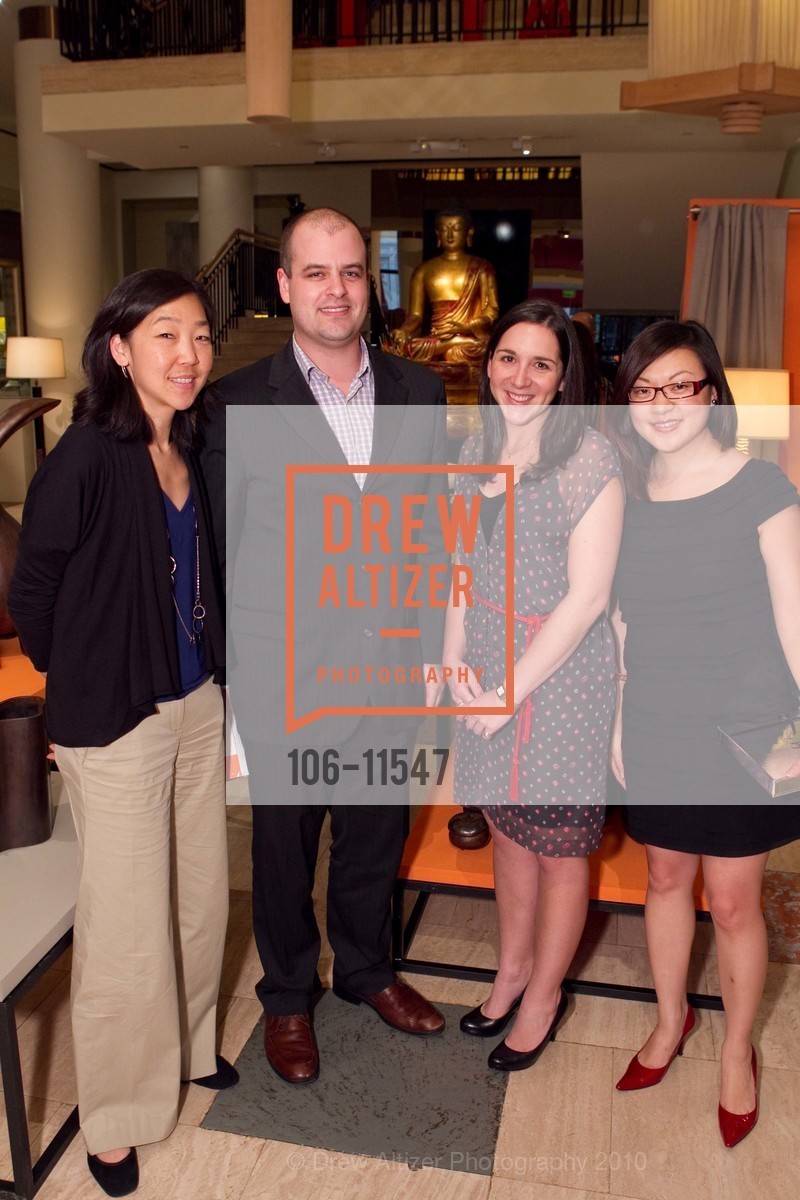 Emily Noh, Darren Falls, Sydney Cauzza, Sharon Choe, GUMPS' Cocktail Reception For A New ROBERT KUO COLLECTION, US, March 18th, 2010, Photo #106-11547 Emily Noh, Darren Falls, Sydney Cauzza, Sharon Choe, Photo #106-11547