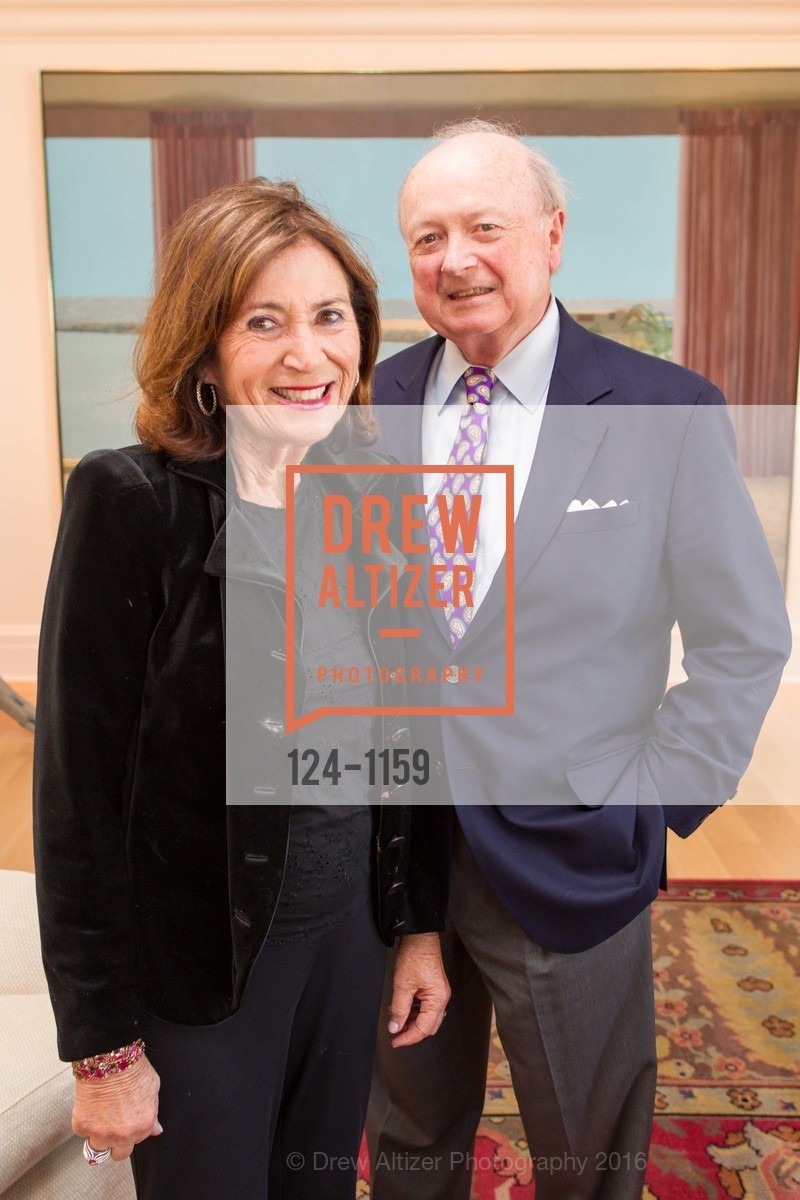 Mary Ellie Johnson, Rupert Johnson, Berggruen Gallery Cocktail Party in Celebration of the Reopening of SFMOMA, Berggruen Gallery. 40 Florence street, April 29th, 2016, Photo #124-1159 Mary Ellie Johnson, Rupert Johnson, Photo #124-1159