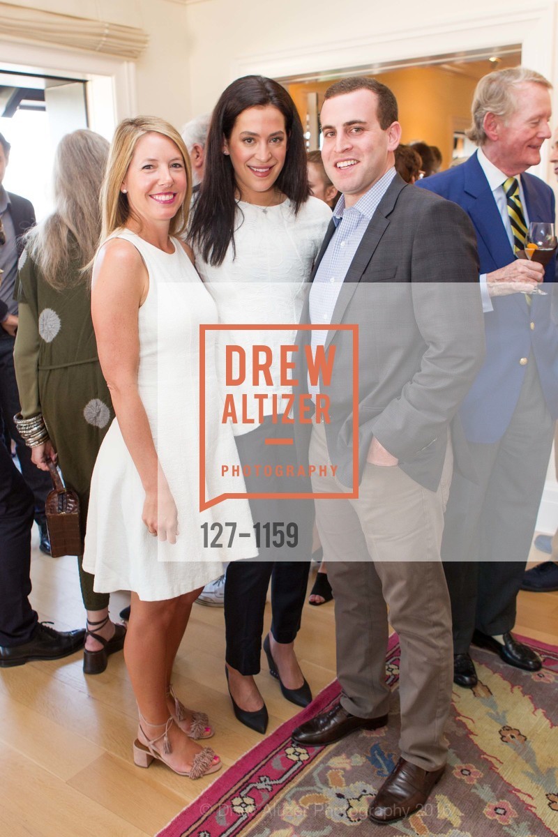 Tatum Read, Becky Ascher, Will Heldfond, Berggruen Gallery Cocktail Party in Celebration of the Reopening of SFMOMA, Berggruen Gallery. 40 Florence street, April 29th, 2016, Photo #127-1159 Tatum Read, Becky Ascher, Will Heldfond, Photo #127-1159
