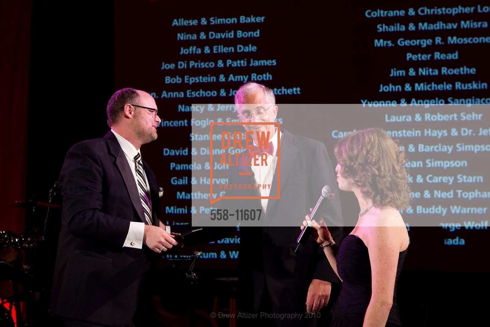 Jonathan Moscone, David Goldsmith, Susie Falk, CALIFORNIA SHAKESPEARE THEATER "La Dolce Vita" Gala 2010, US, March 21st, 2010, Photo #558-11607 Jonathan Moscone, David Goldsmith, Susie Falk, Photo #558-11607