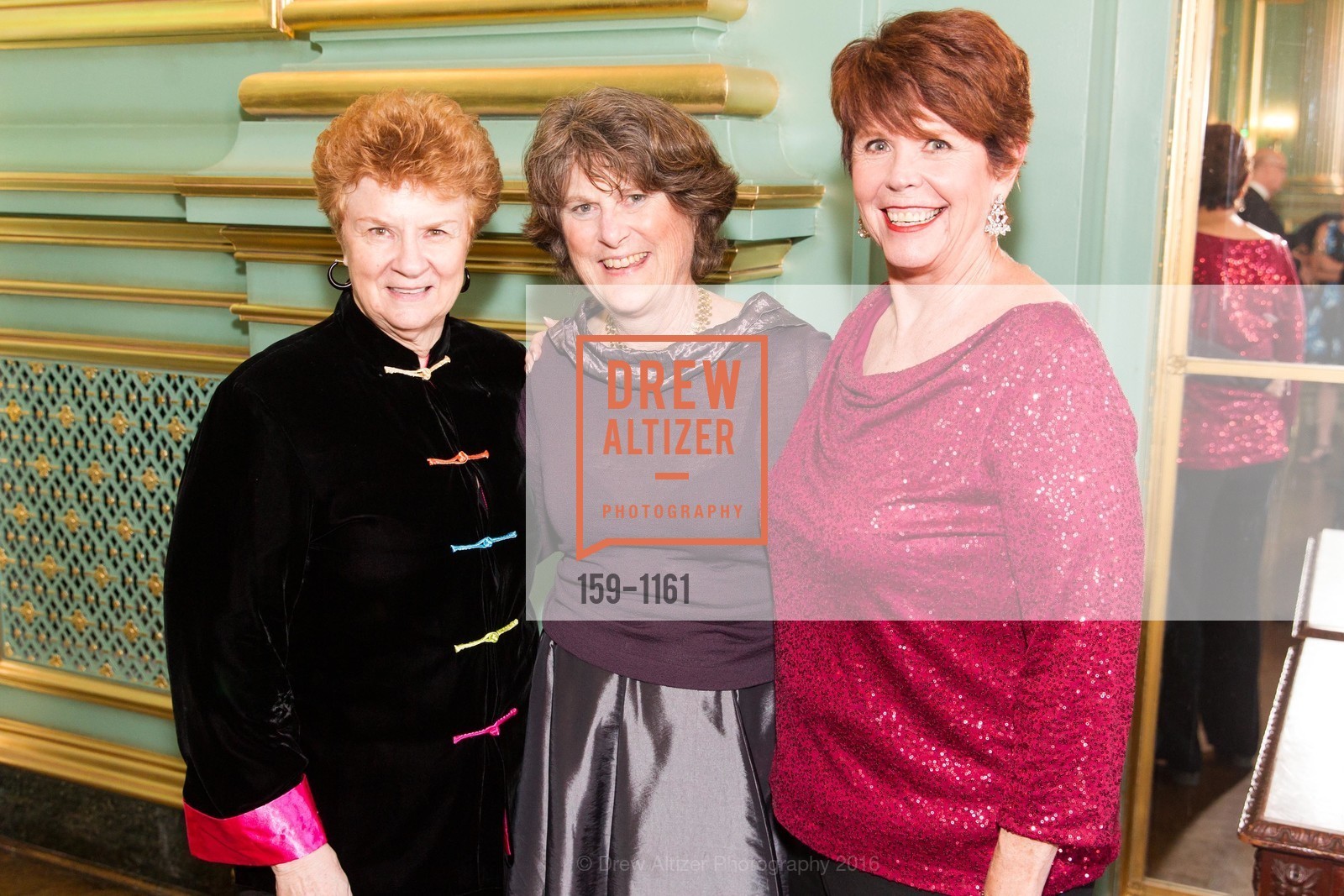 Lorraine Niles, Caroline Wood, Susan Bedford, New Century Chamber Orchestra Annual Gala, San Francisco War Memorial. 301 Van Ness Ave, May 1st, 2016, Photo #159-1161 Lorraine Niles, Caroline Wood, Susan Bedford, Photo #159-1161