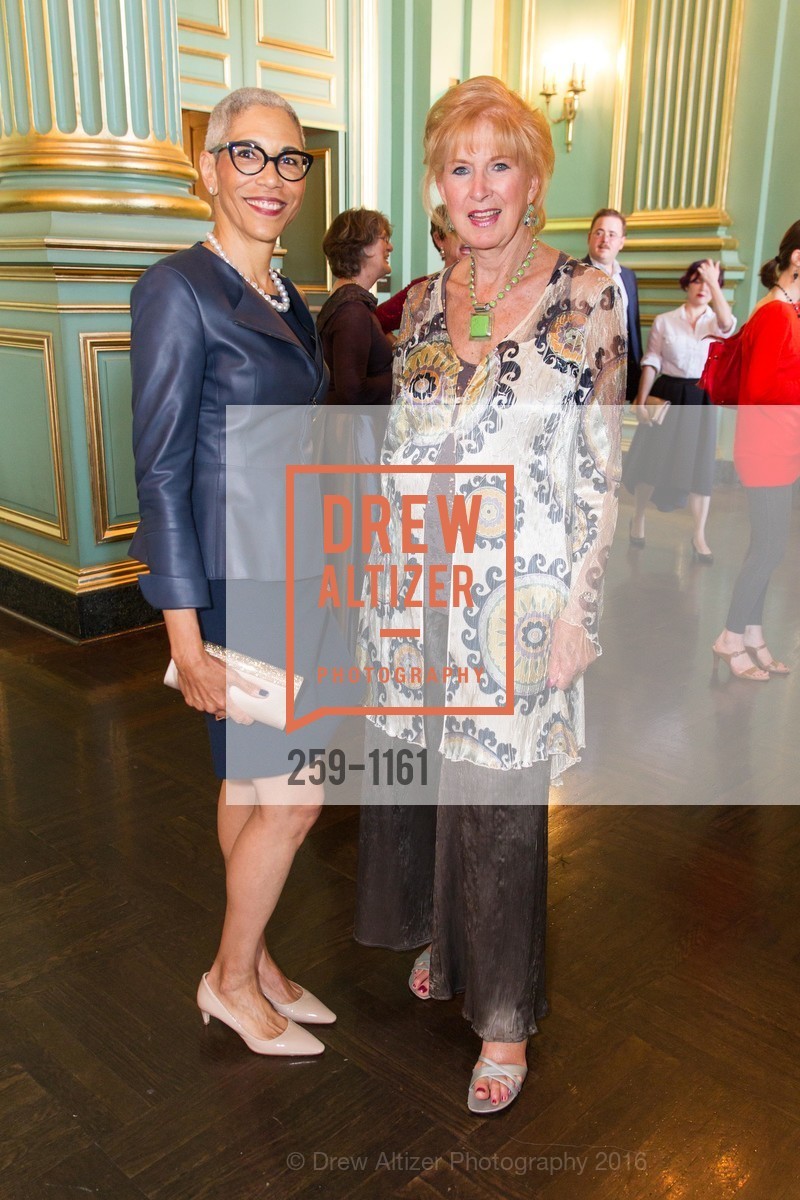 Paula Pretlow, Charlene Archibeque, New Century Chamber Orchestra Annual Gala, San Francisco War Memorial. 301 Van Ness Ave, May 1st, 2016, Photo #259-1161 Paula Pretlow, Charlene Archibeque, Photo #259-1161