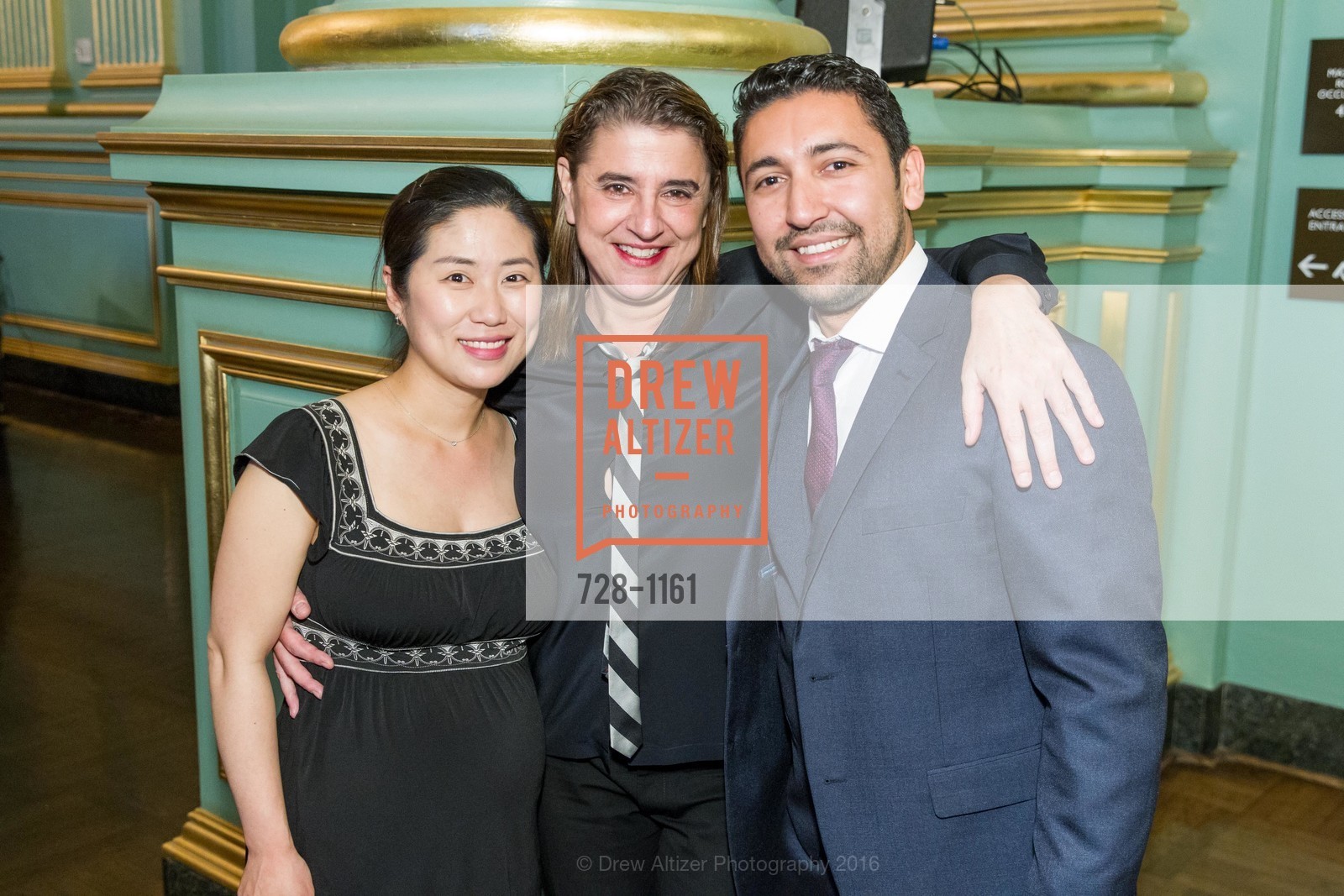 Sunny Yoon, Nadja Salerno-Sonnenberg, Efrain Solis, New Century Chamber Orchestra Annual Gala, San Francisco War Memorial. 301 Van Ness Ave, May 1st, 2016, Photo #728-1161 Sunny Yoon, Nadja Salerno-Sonnenberg, Efrain Solis, Photo #728-1161