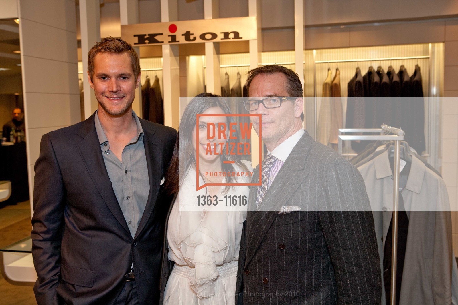 Scott Sagud, Elisa Taft, Bruce Halus, Kiton Opening featuring Bay Area Men Who Lead, US, February 19th, 2010, Photo #1363-11616 Scott Sagud, Elisa Taft, Bruce Halus, Photo #1363-11616