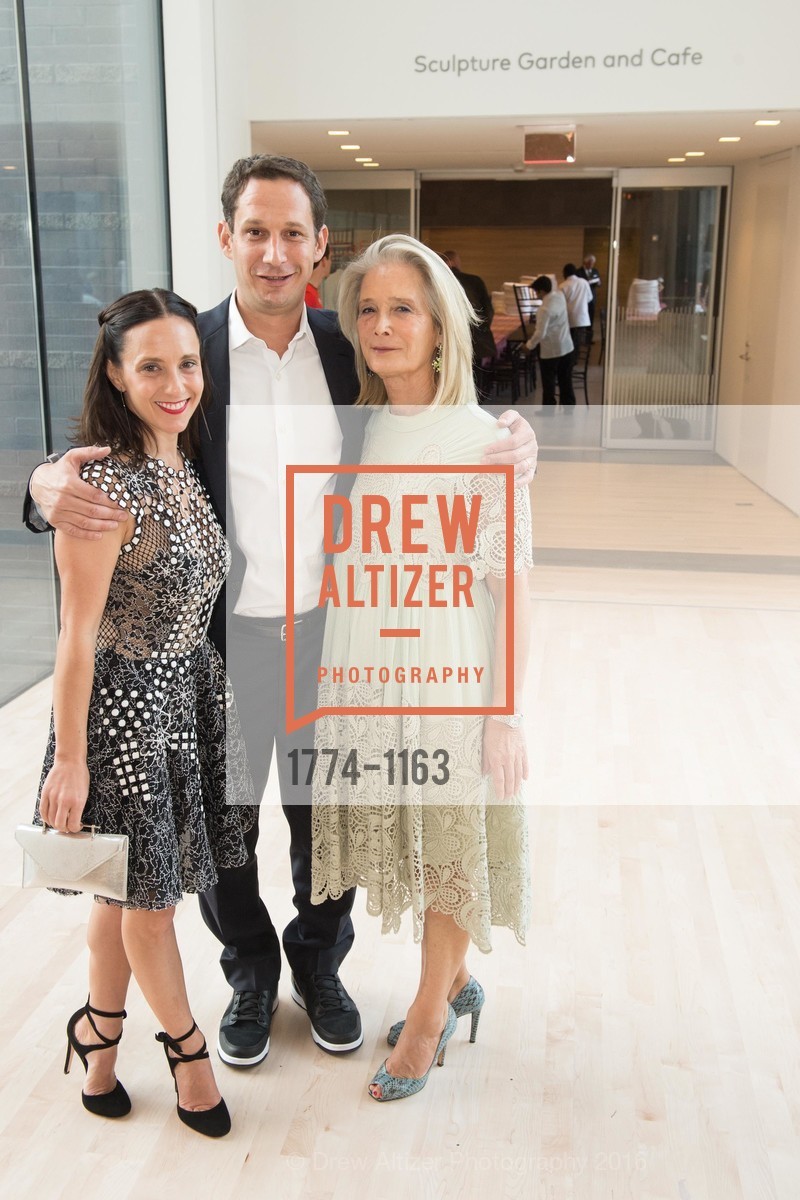 Becca Prowda, Daniel Lurie, Mimi Haas, SFMOMA Art Bash, SFMOMA. 151 3rd St, April 29th, 2016, Photo #1774-1163 Becca Prowda, Daniel Lurie, Mimi Haas, Photo #1774-1163