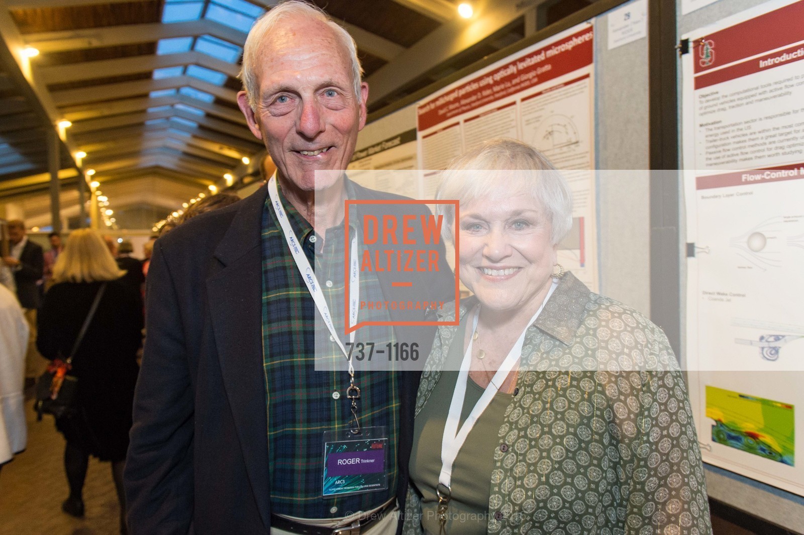 Roger Trinkner, BeBe Trinkner, ARCS Foundation Scholar Symposium, Quadrus Conference Center. 2400 Sand Hill Road, May 3rd, 2016, Photo #737-1166 Roger Trinkner, BeBe Trinkner, Photo #737-1166