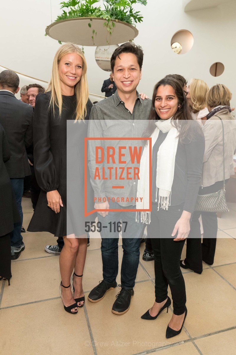 Gwyneth Paltrow, Ben Silbermann, Divya Silbermann, goop MKRT San Francisco Grand Opening Cocktail Party, goop. 140 Maiden Lane, Photo #559-1167 Gwyneth Paltrow, Ben Silbermann, Divya Silbermann, Photo #559-1167