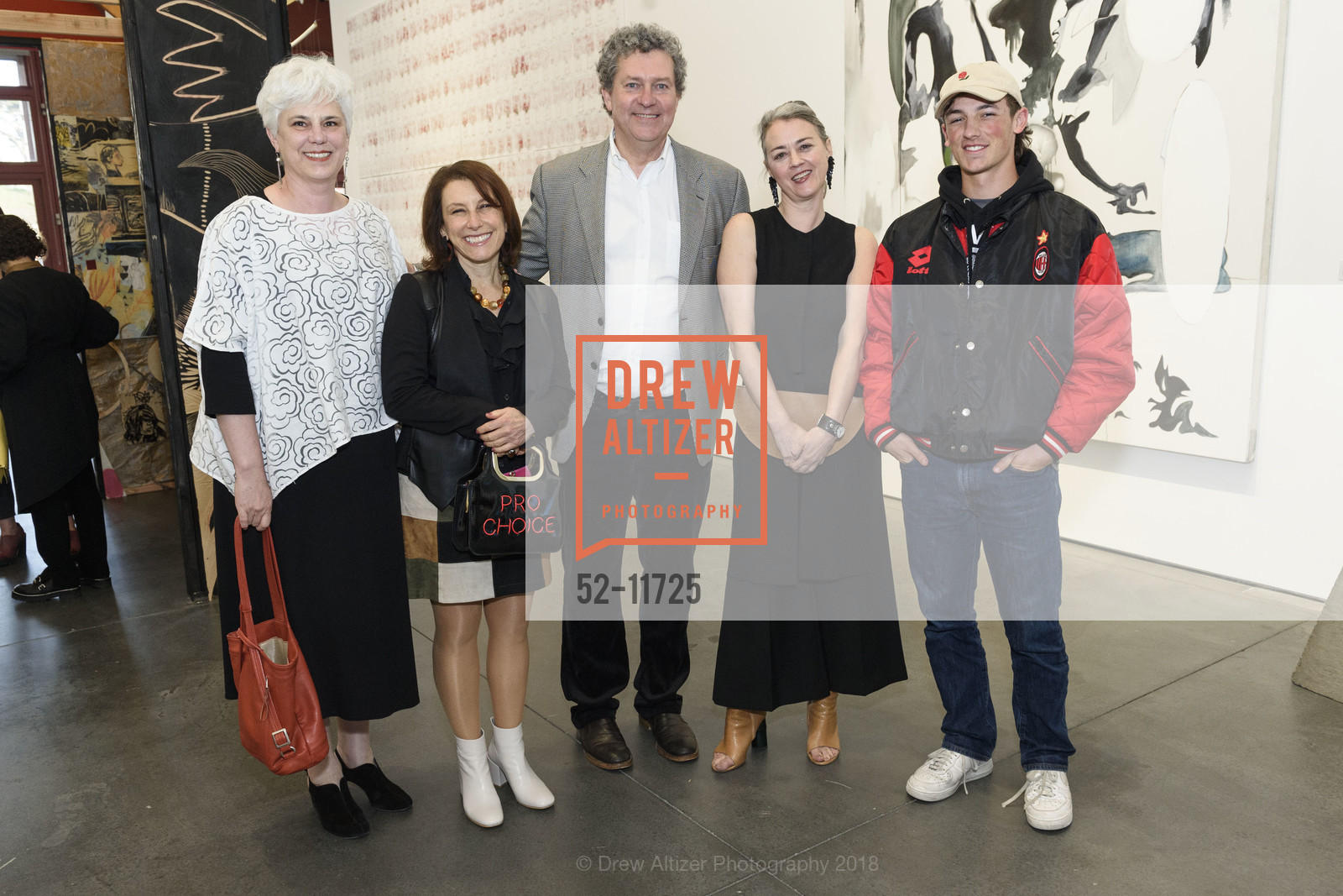 Ann Dabovich, Jeremy Stone, Gordon Knox, Jennifer Rissler, Hudson Matz, San Francisco Art Institute's MFA Exhibition Vernissage 2018, SFAI Fort Mason Campus. Pier 2, Fort Mason, May 10th, 2018, Photo #52-11725 Ann Dabovich, Jeremy Stone, Gordon Knox, Jennifer Rissler, Hudson Matz, Photo #52-11725